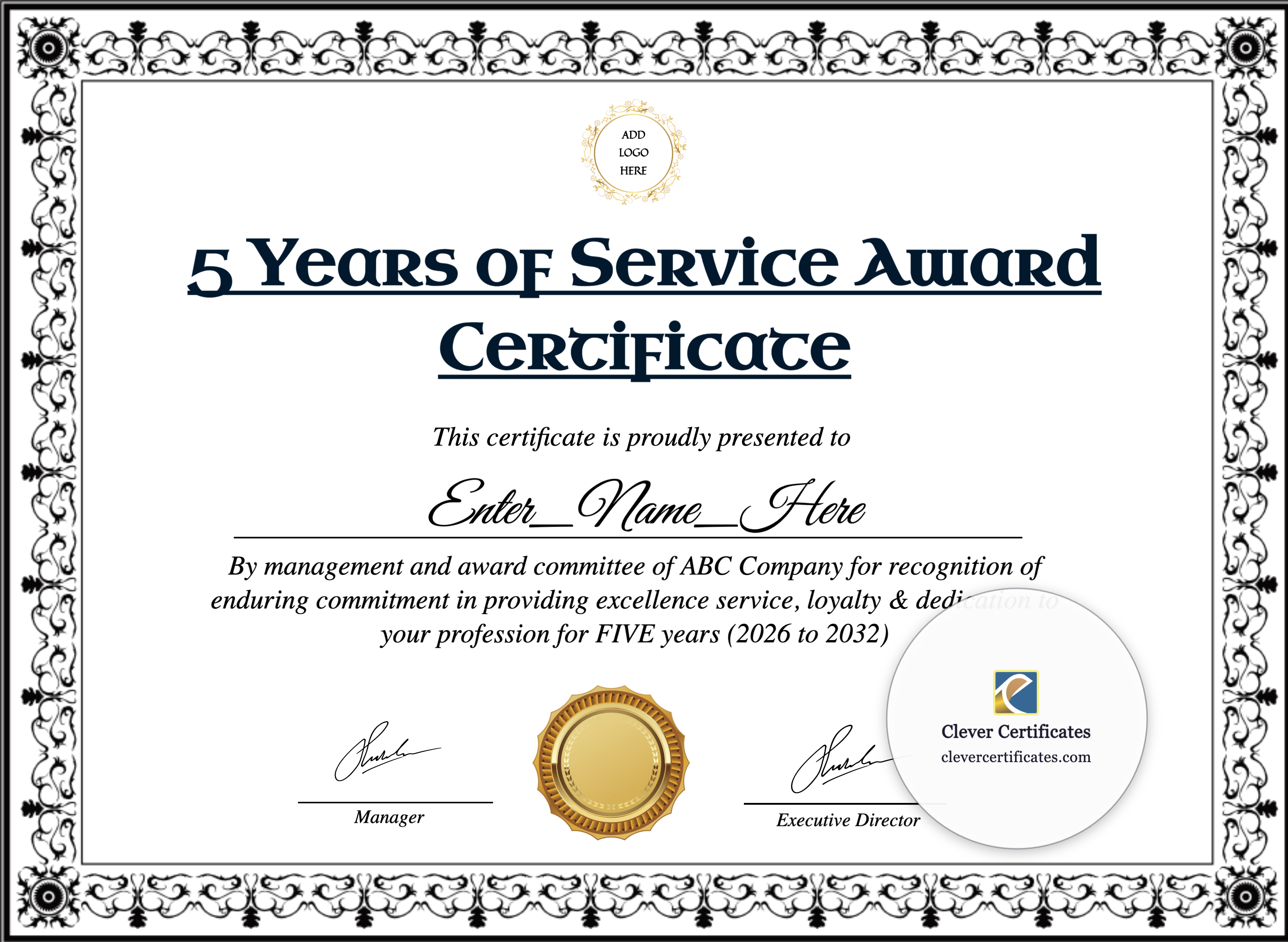 Certificate preview
