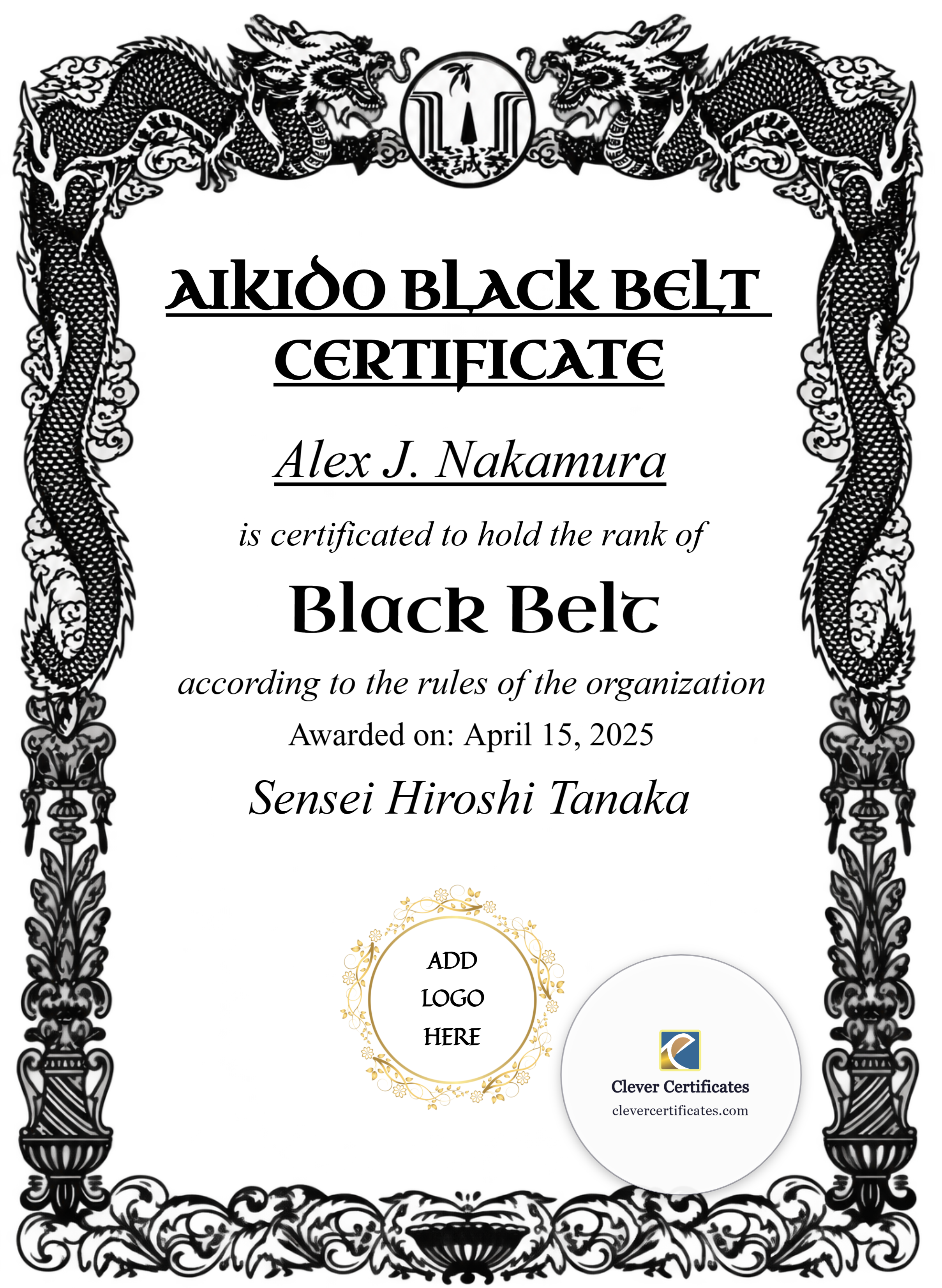 Certificate preview