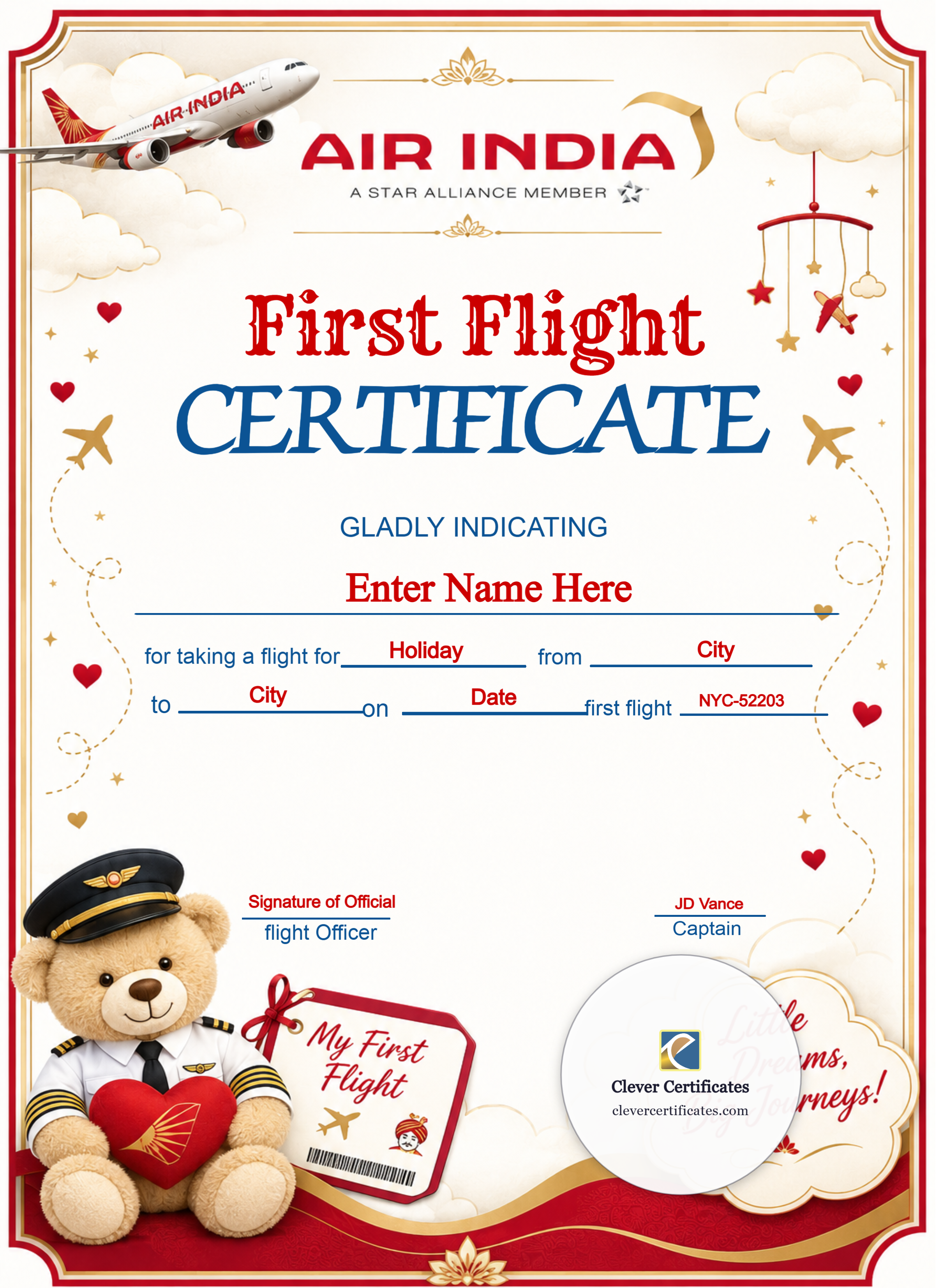 Certificate preview