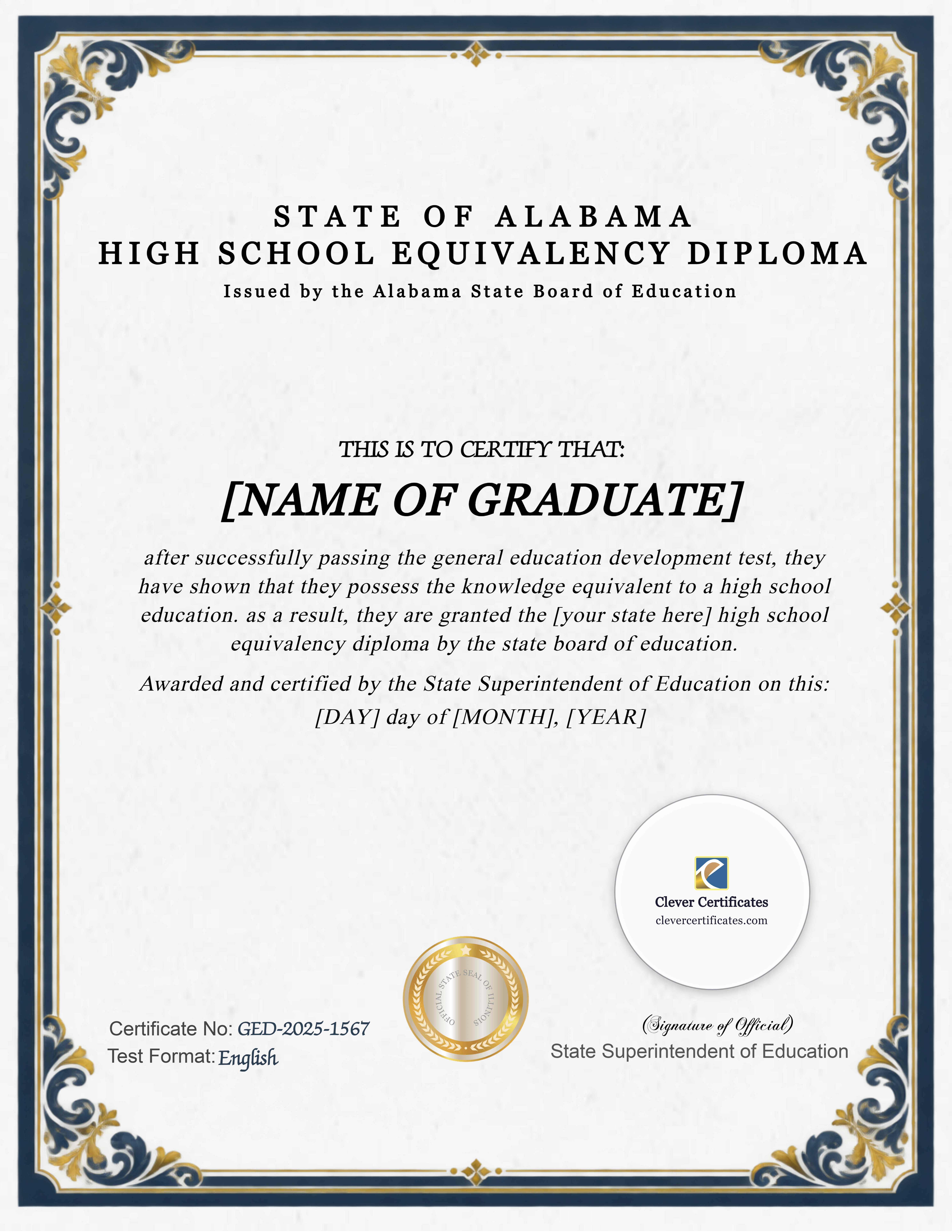 Certificate preview