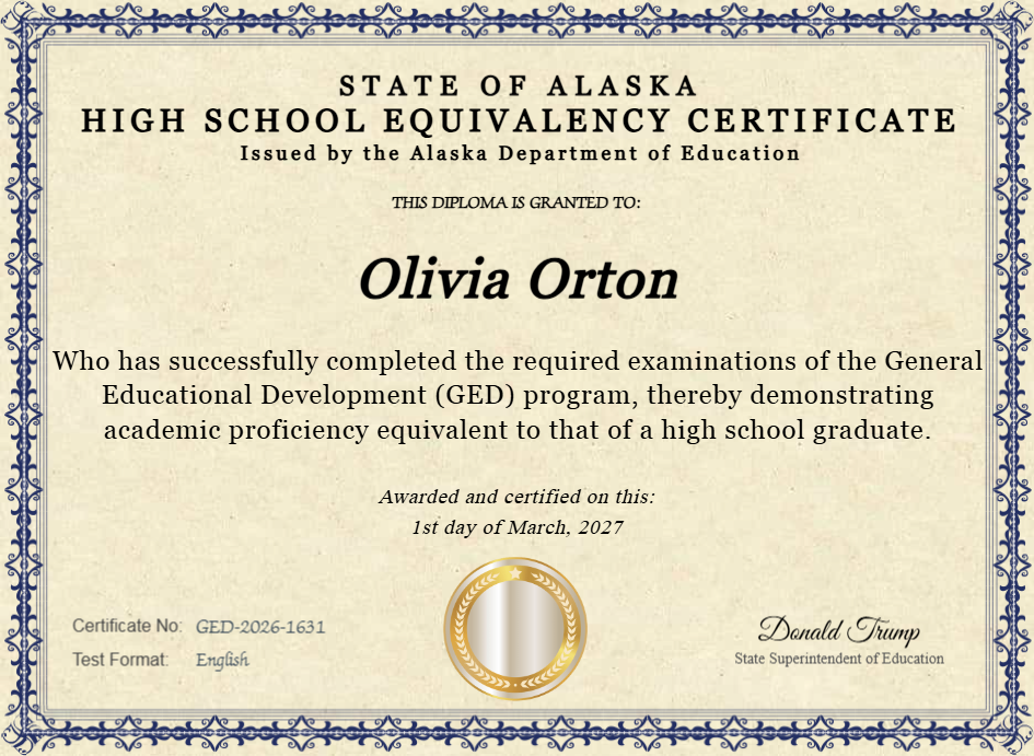 Certificate preview