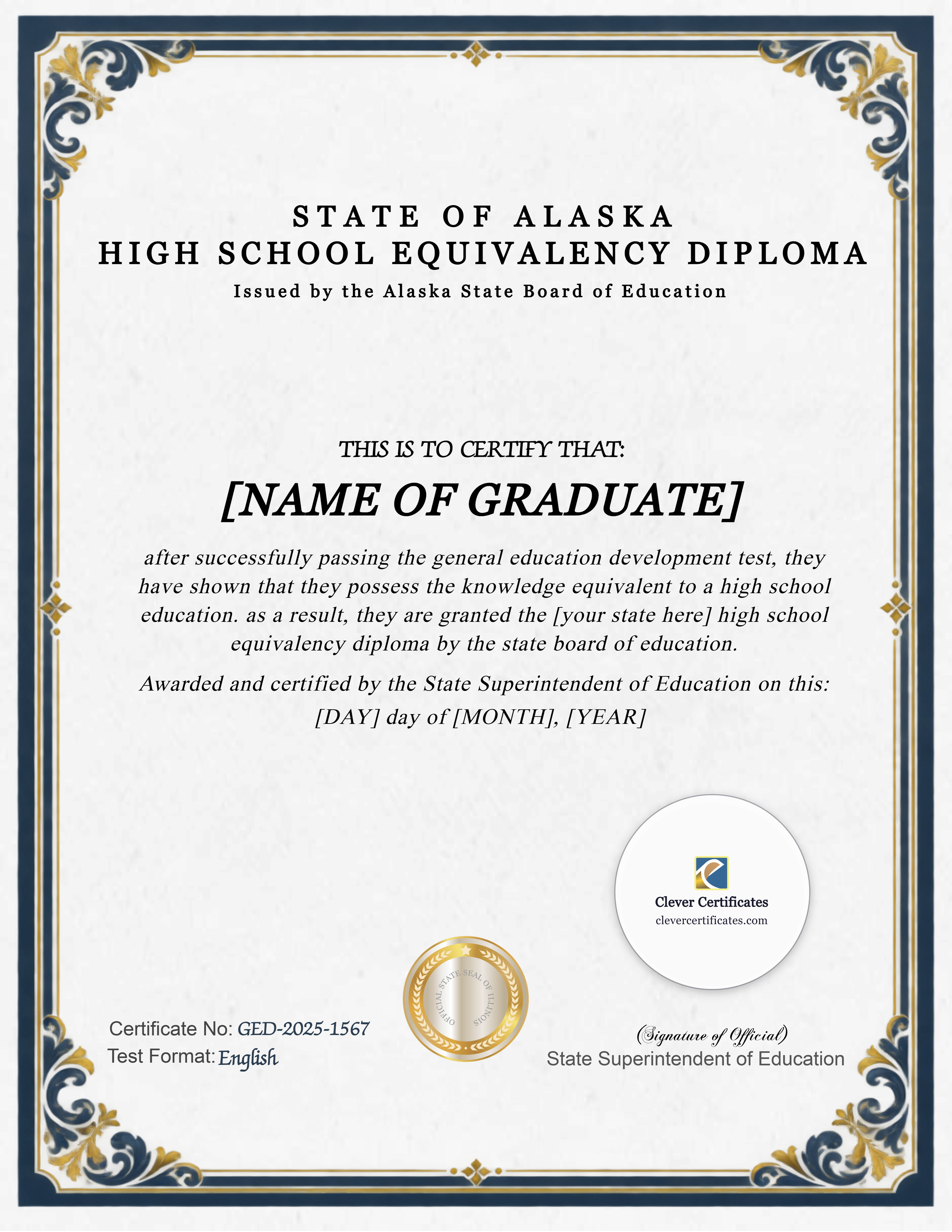 Certificate preview