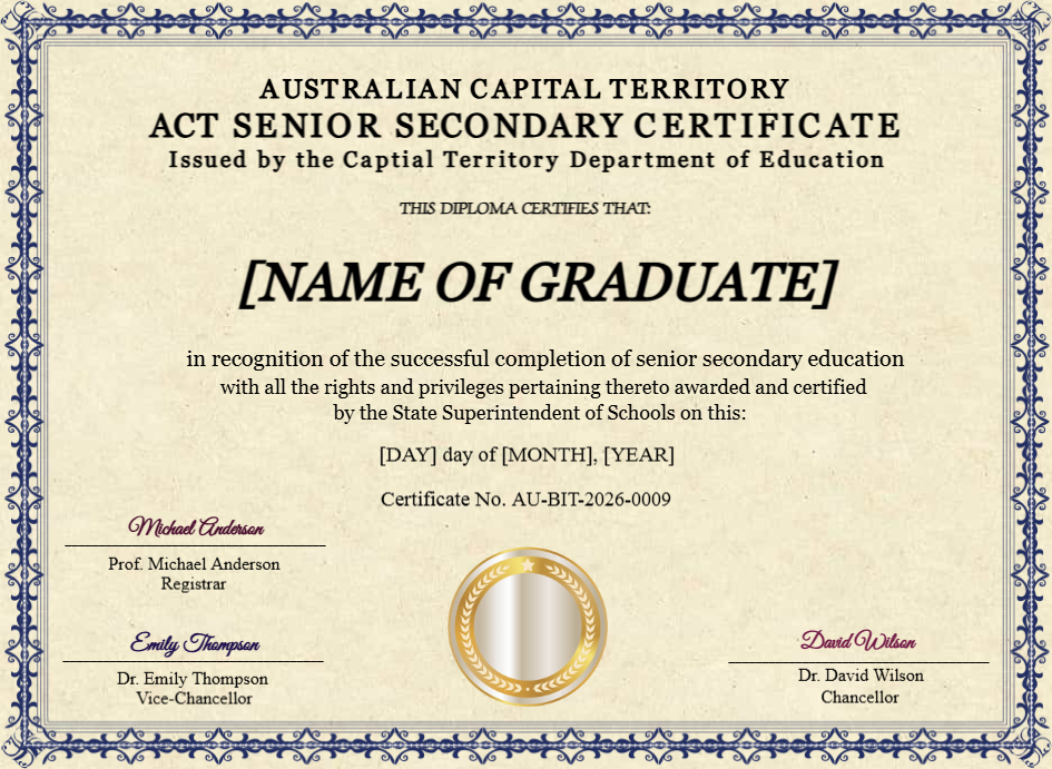 Certificate preview