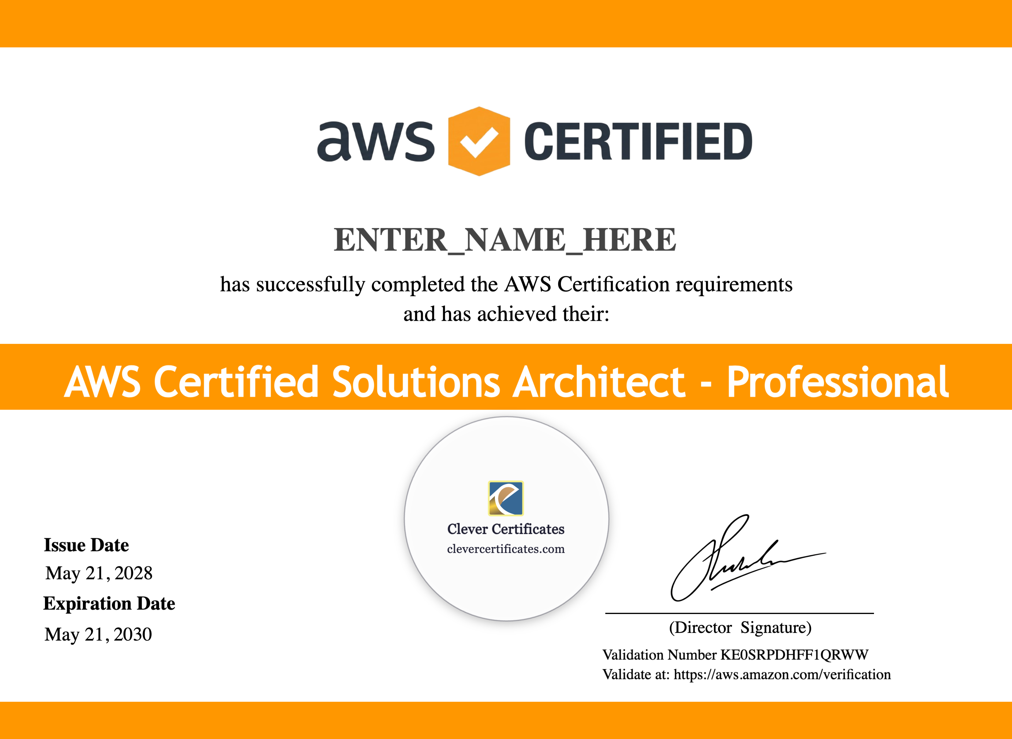 Certificate preview