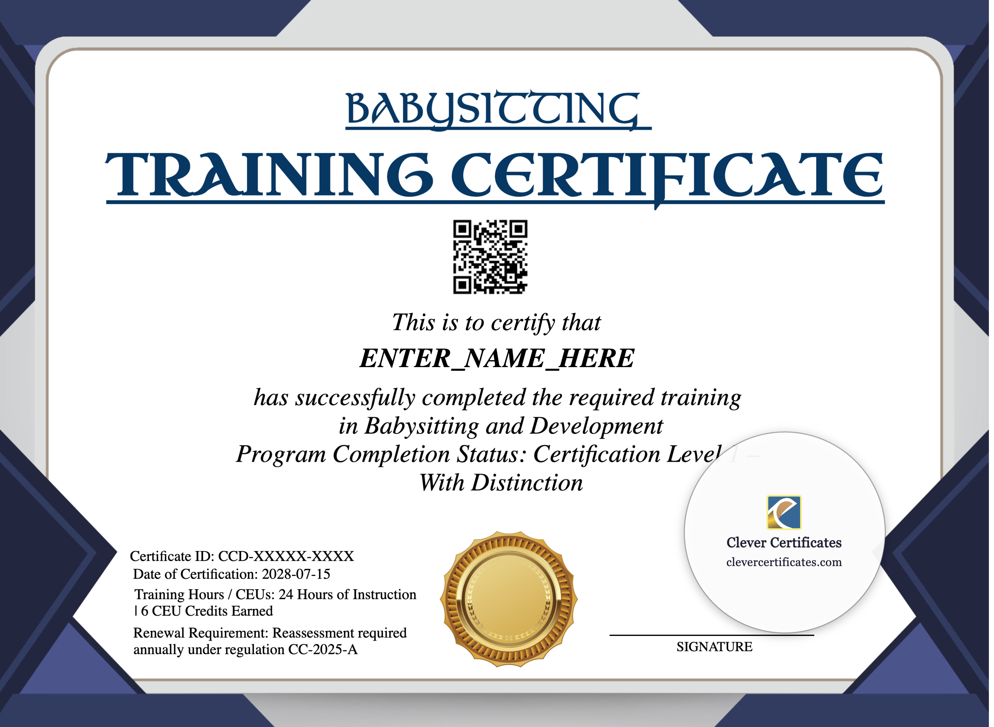 Certificate preview
