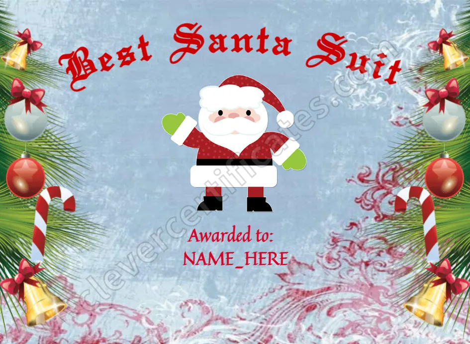 Best Santa Suit Award