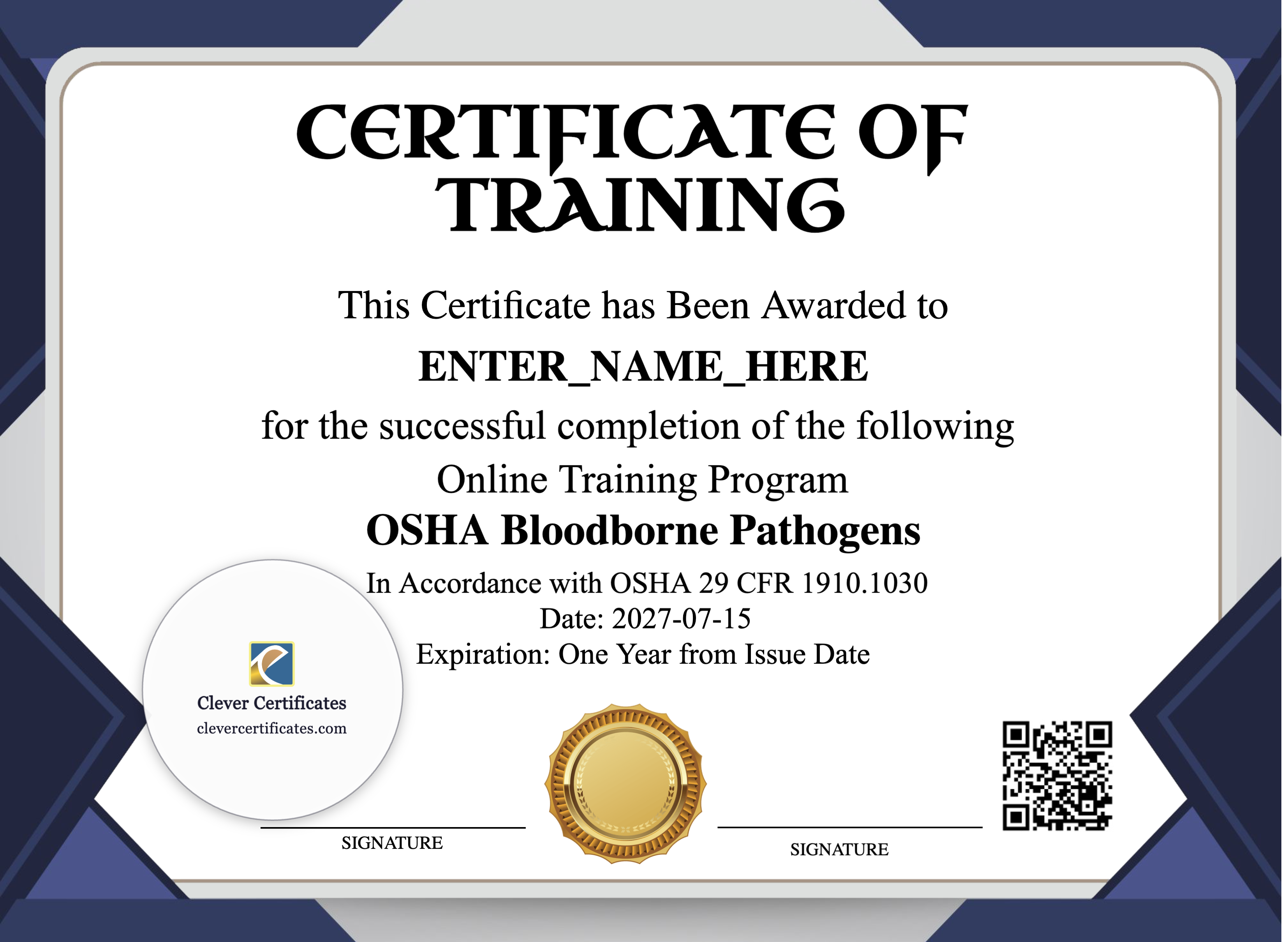 Certificate preview