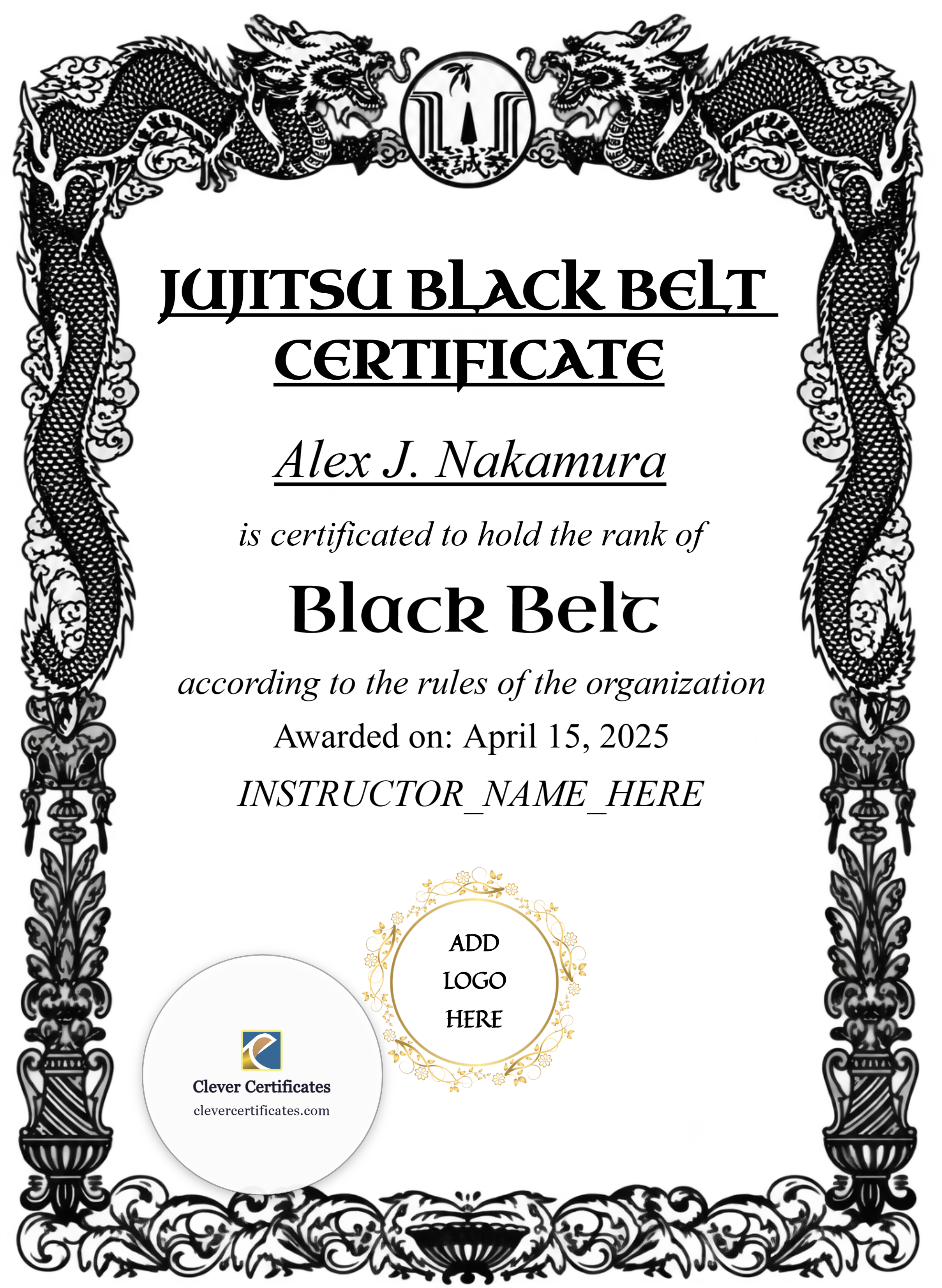 Certificate preview