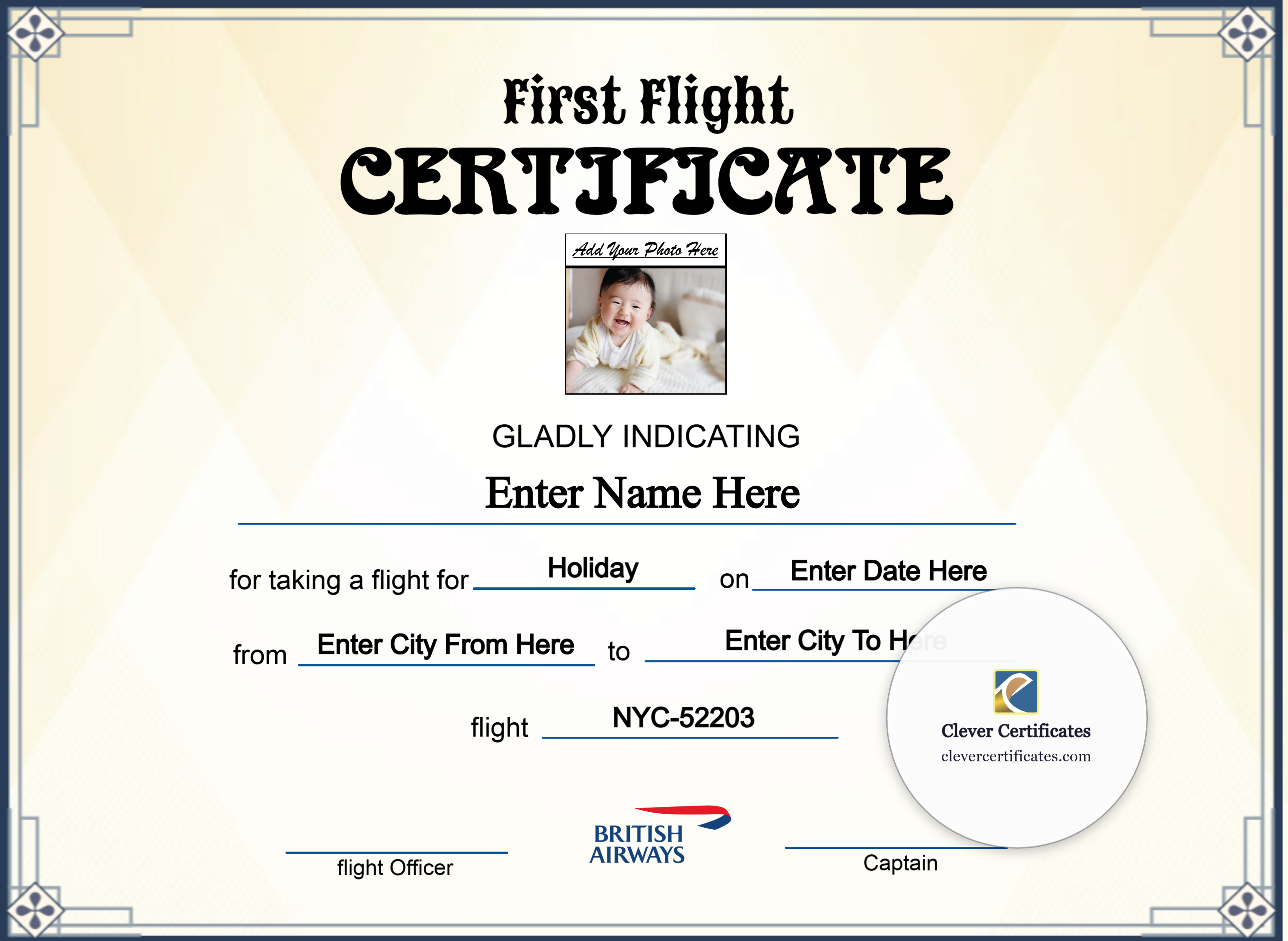 Certificate preview