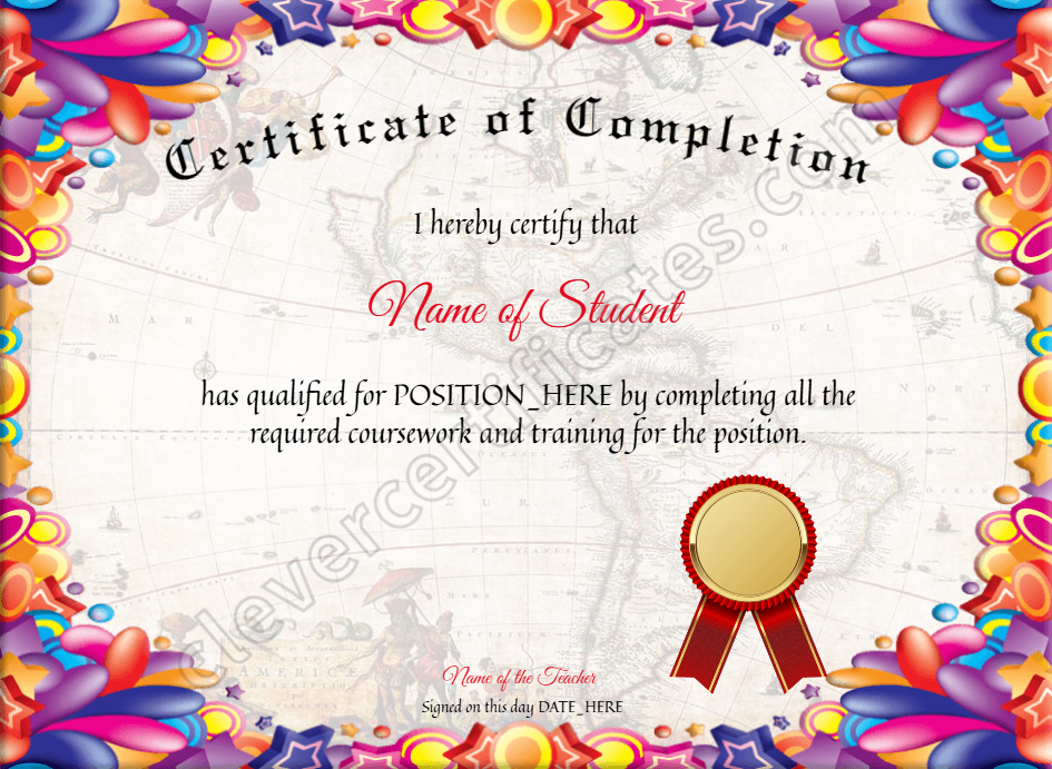 Certificate Of Completion 2