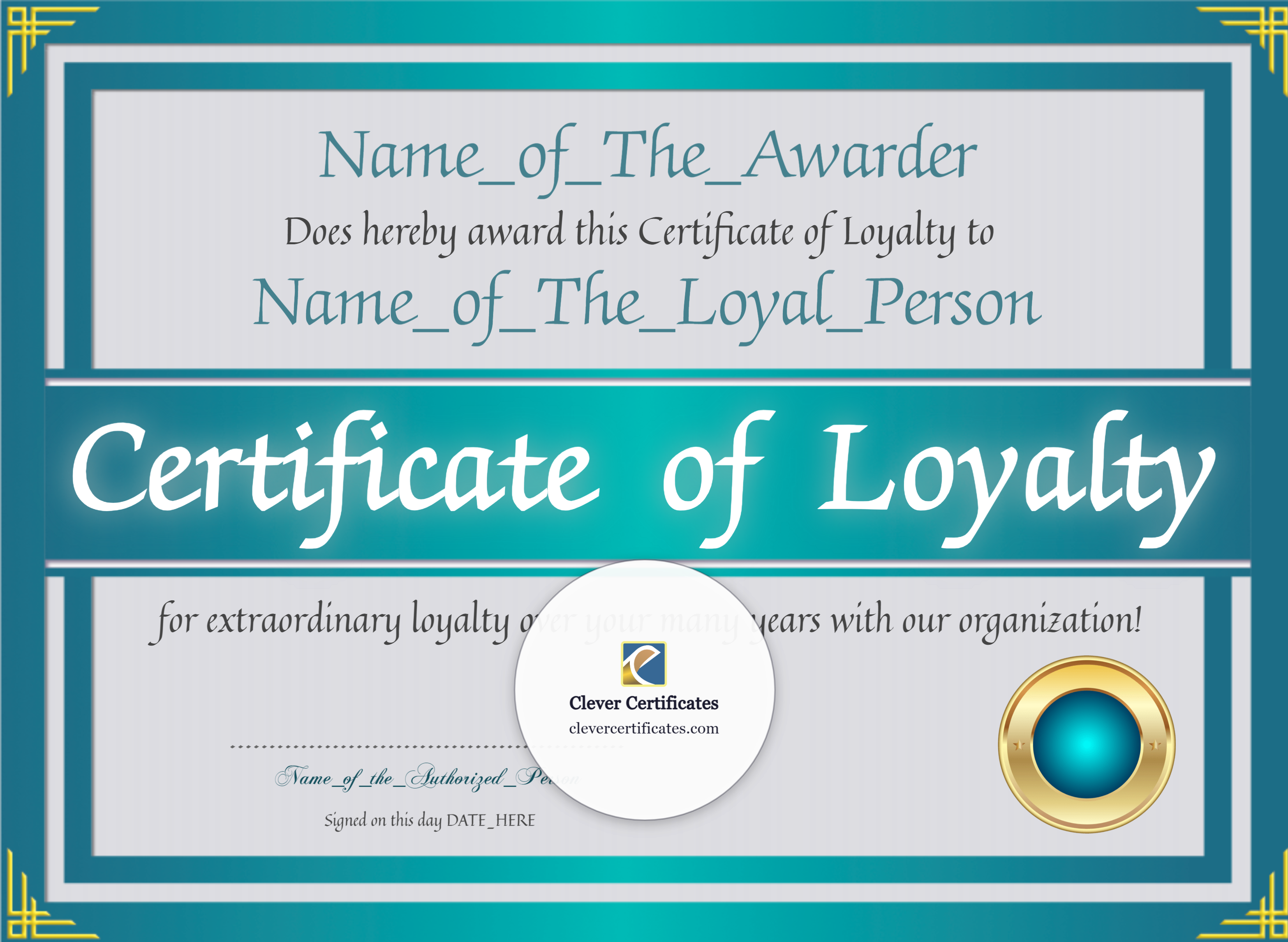 Certificate preview