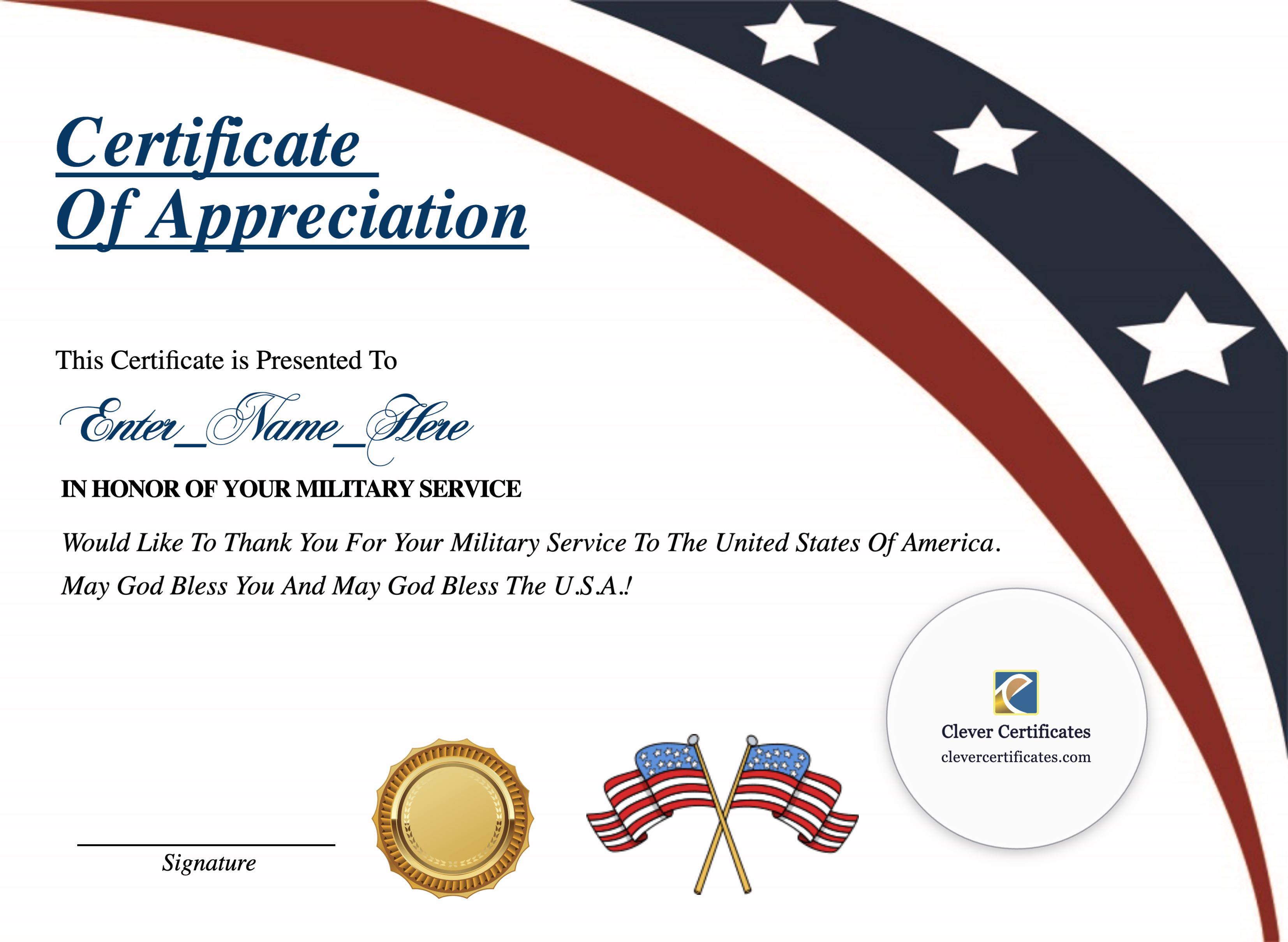 Certificate preview