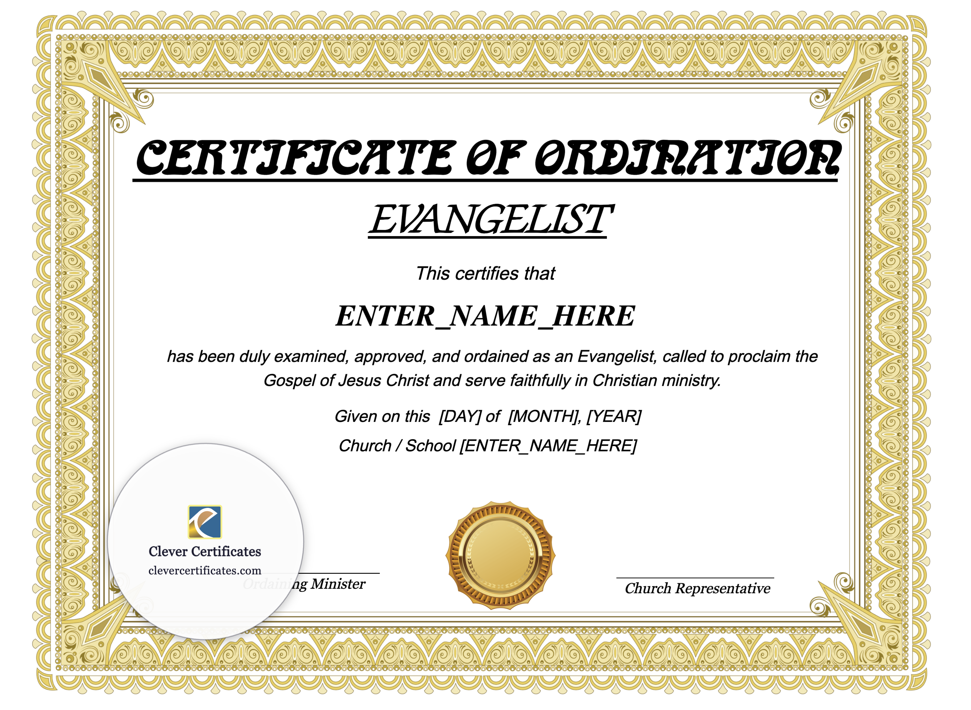 Certificate preview