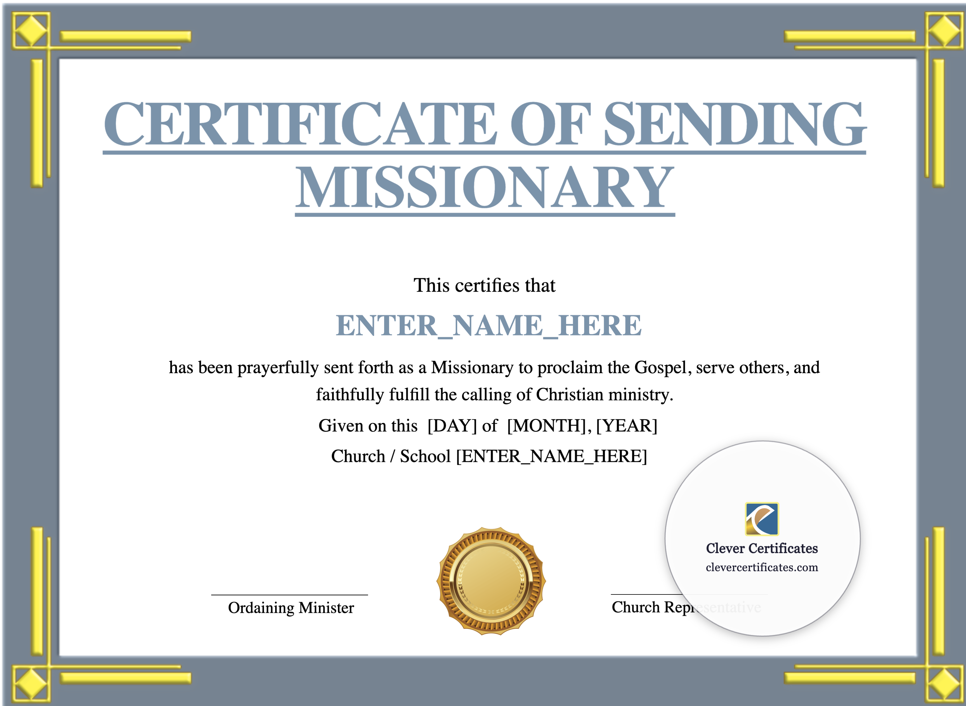 Certificate preview