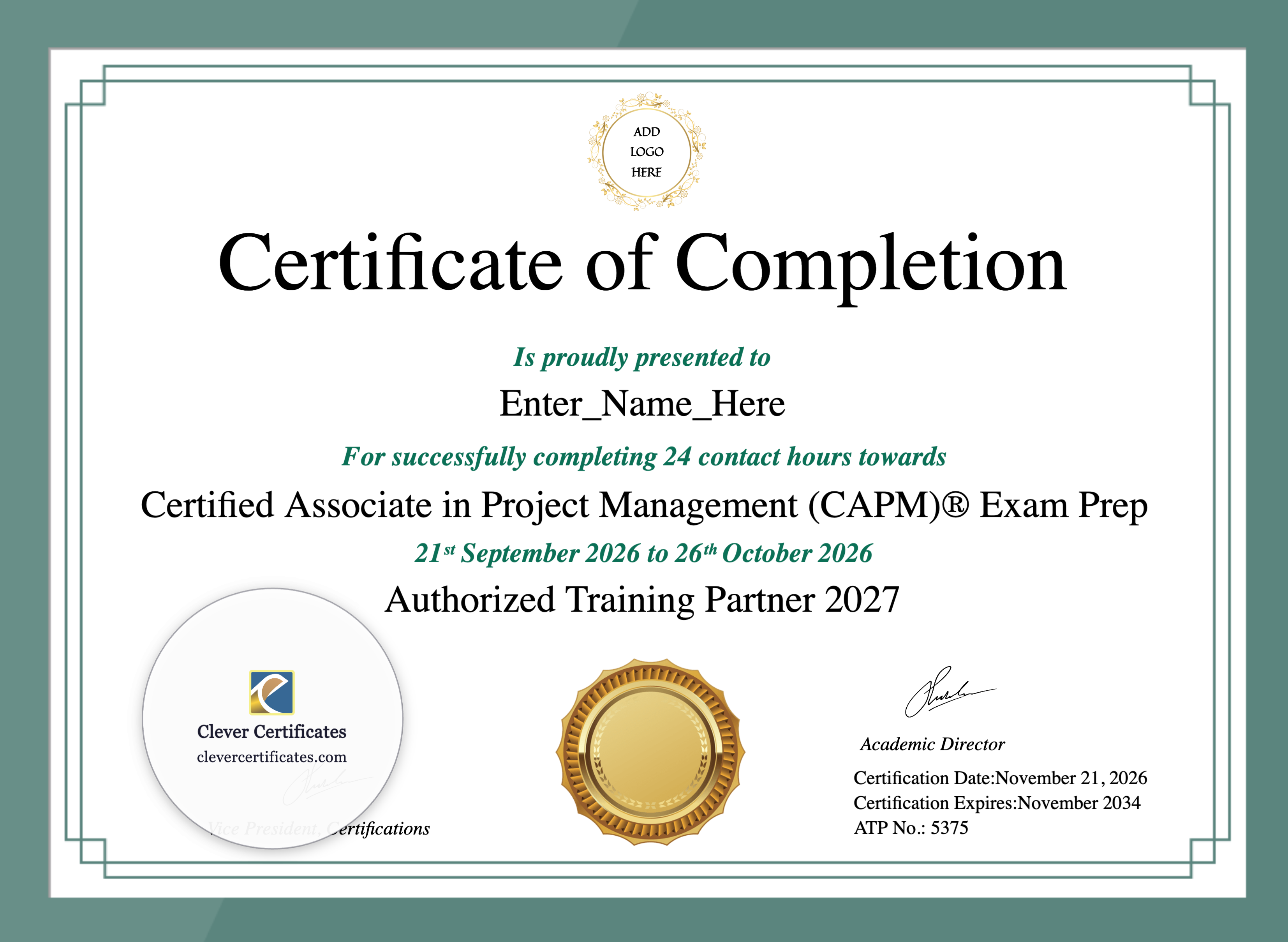 Certificate preview