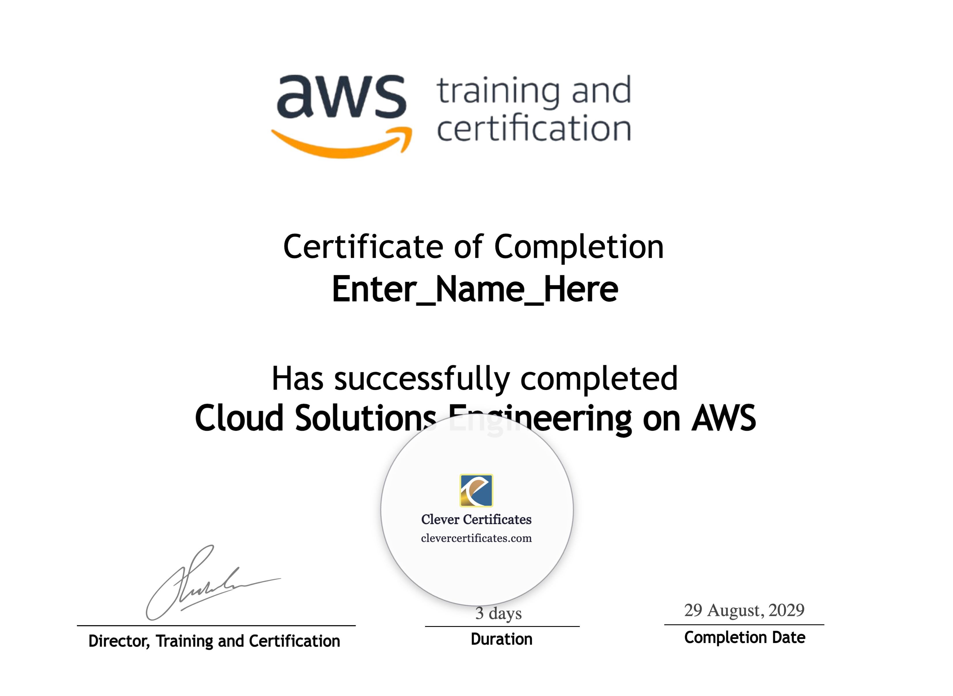 Certificate preview
