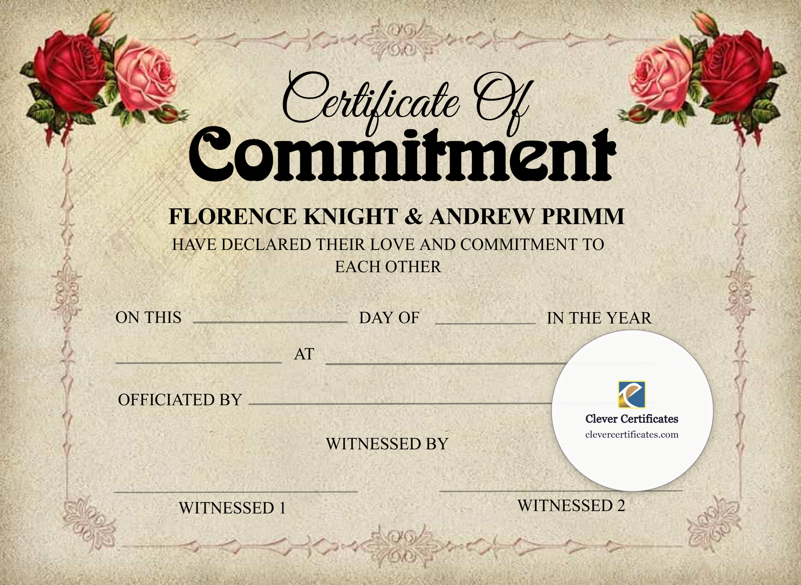 Certificate preview