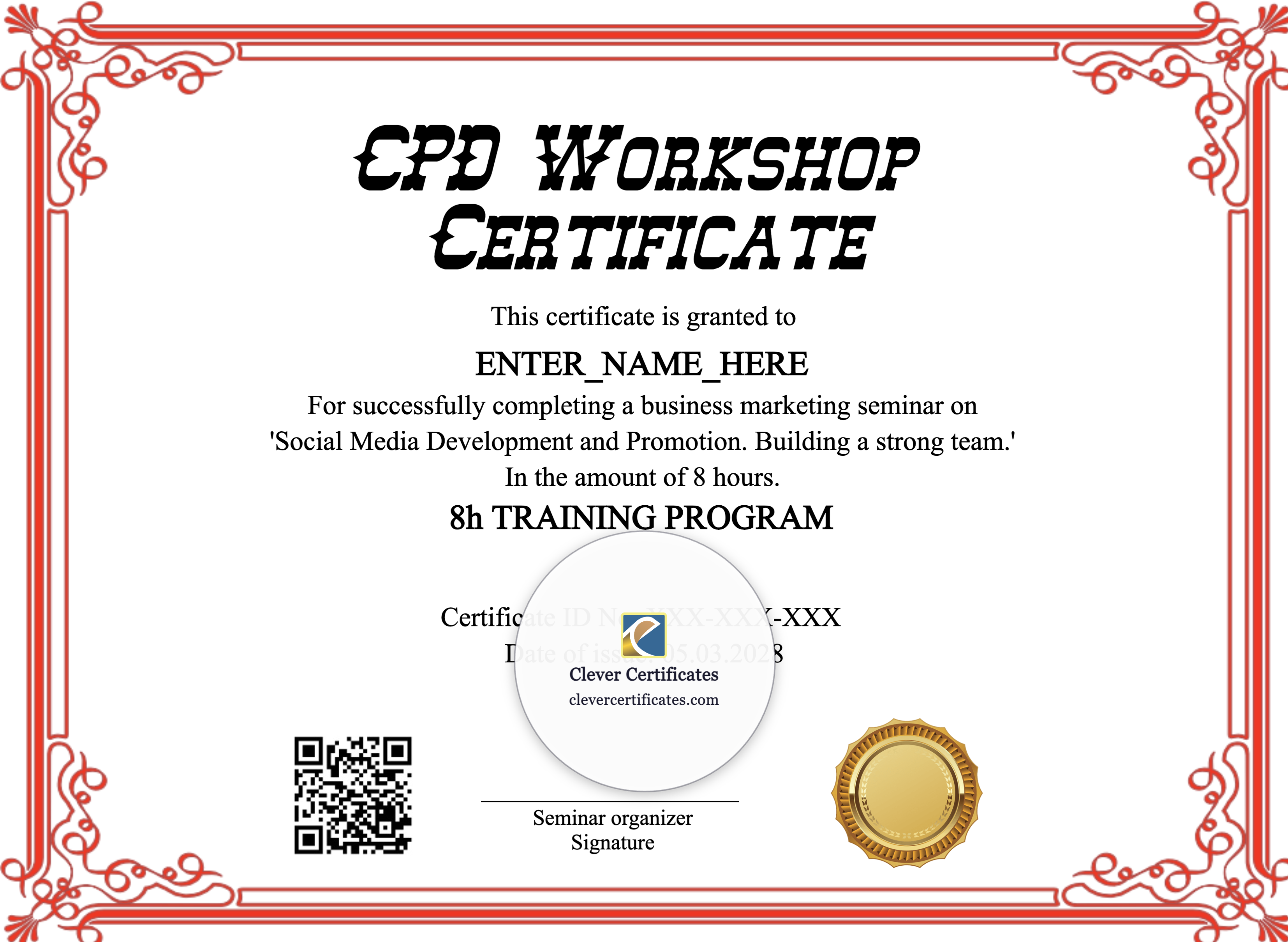 Certificate preview