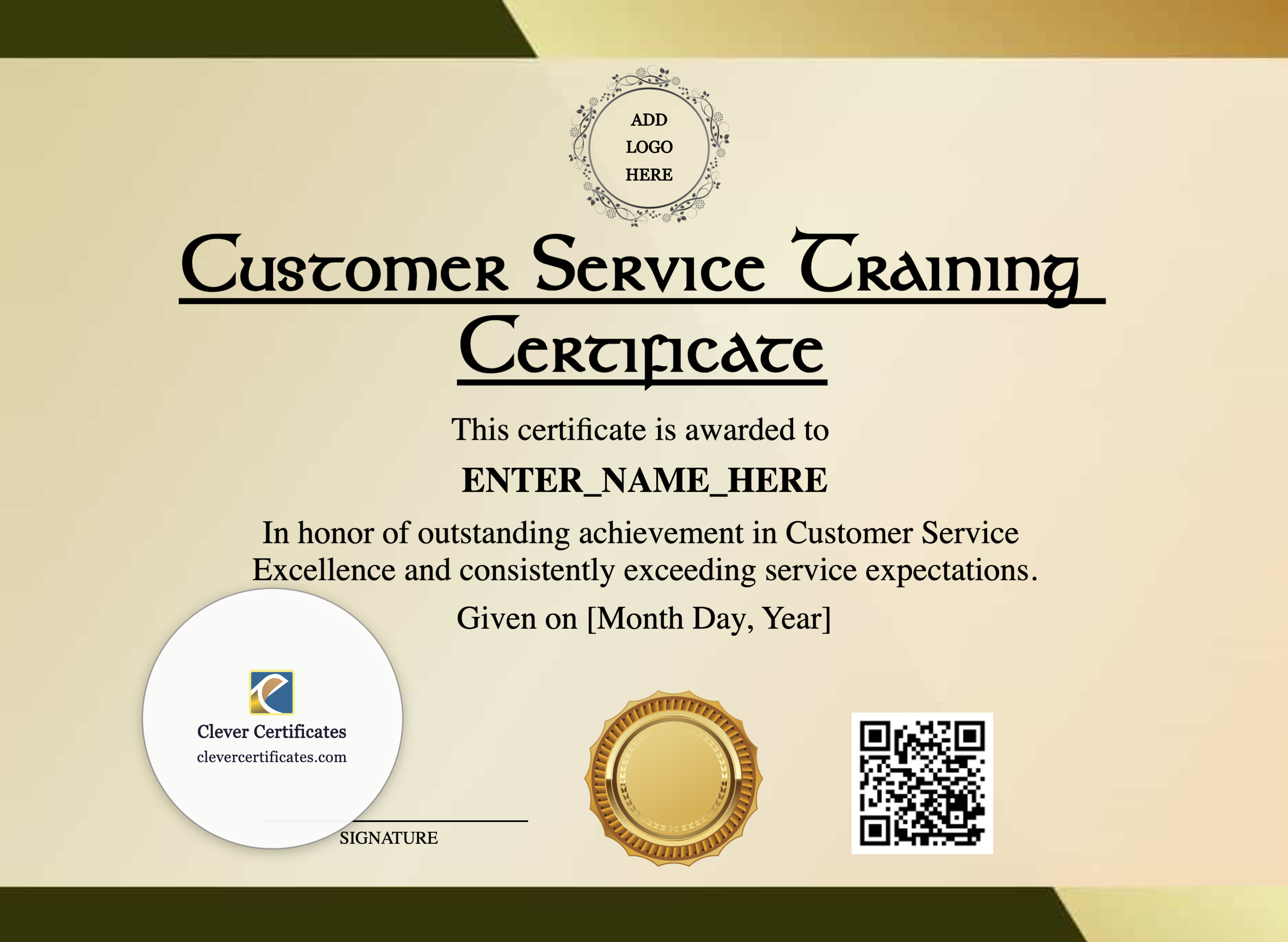 Certificate preview