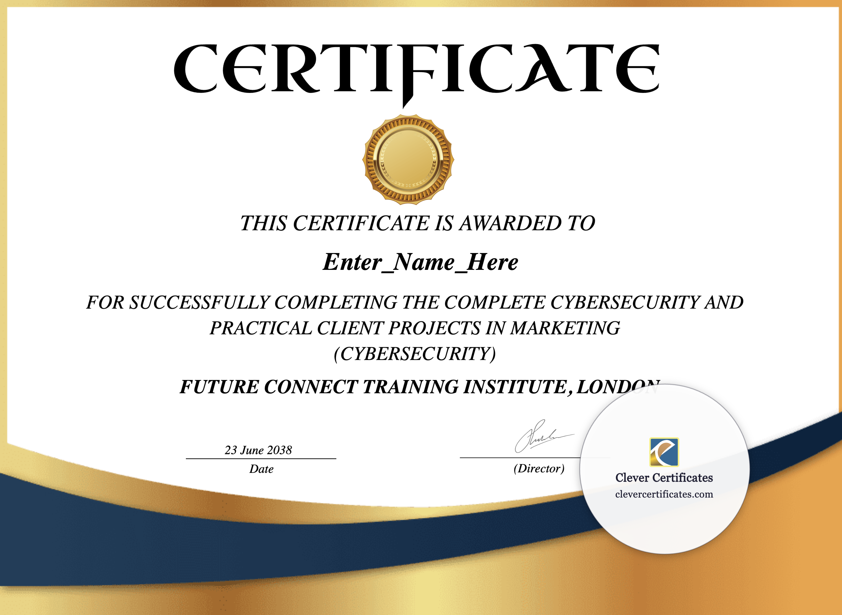 Certificate preview