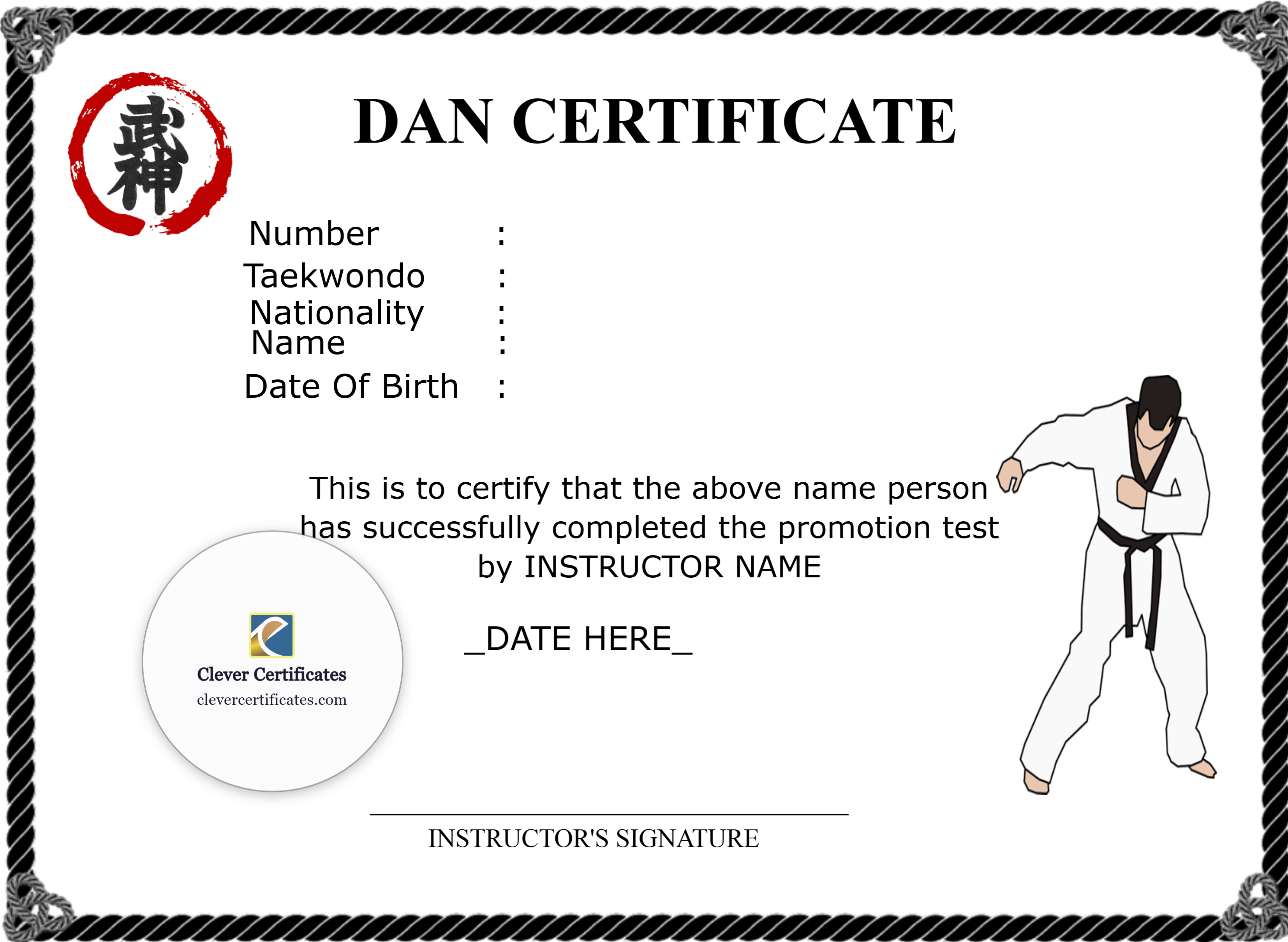Certificate preview