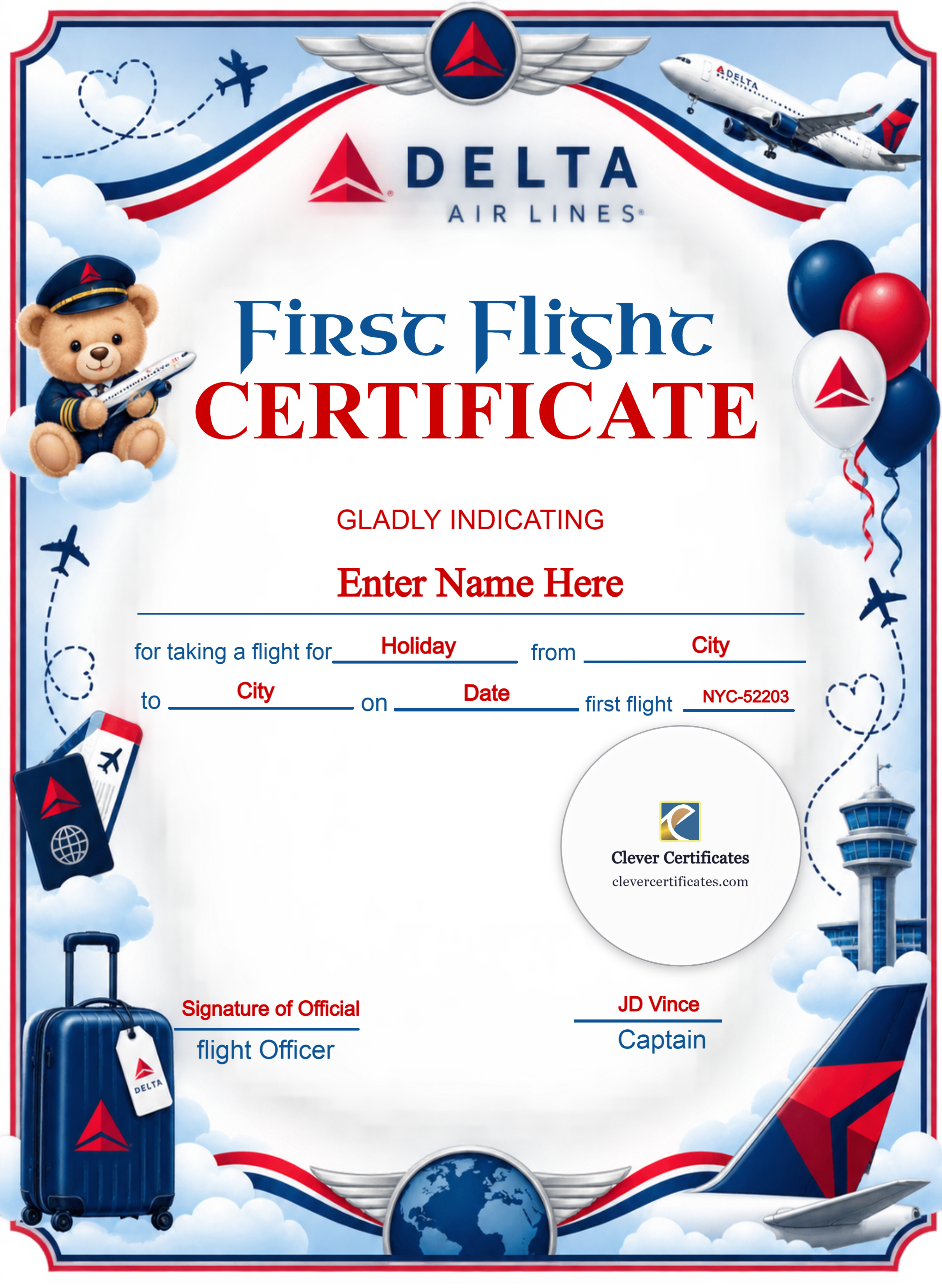 Certificate preview