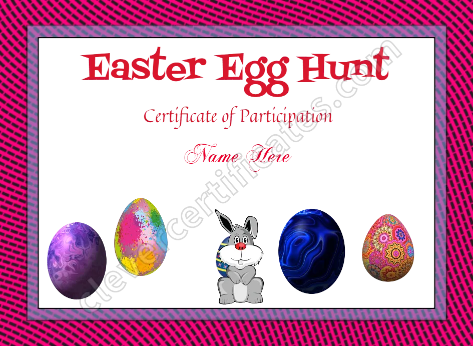 Easter Egg Hunt Award