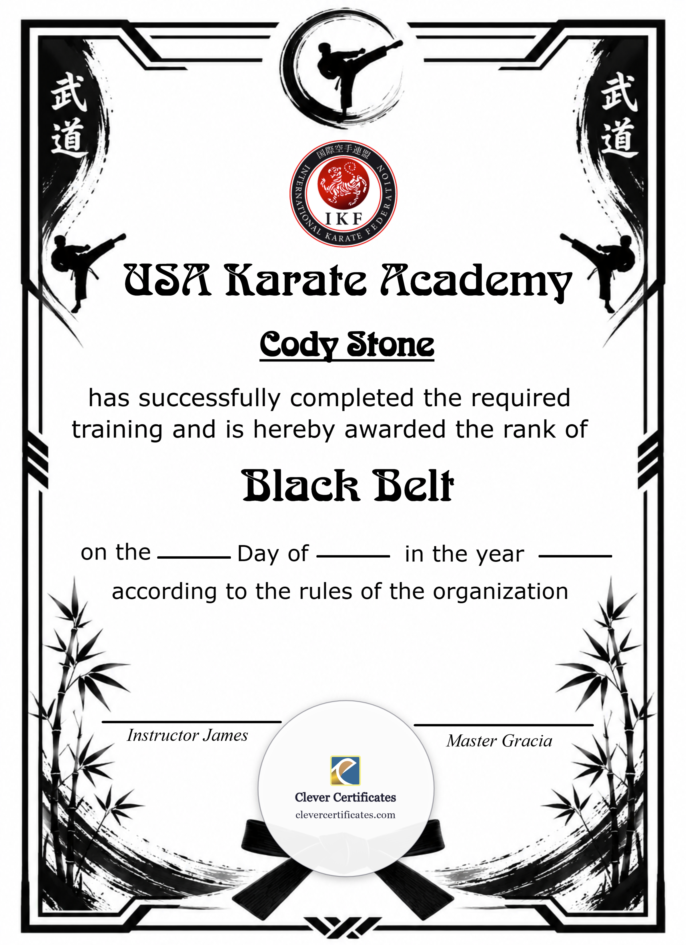 Certificate preview