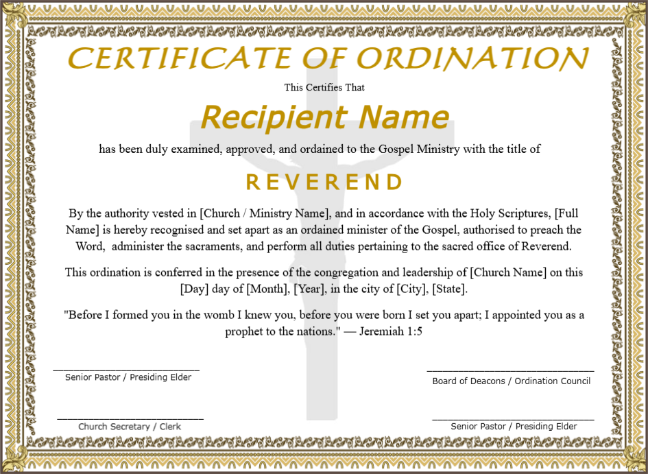 Certificate preview