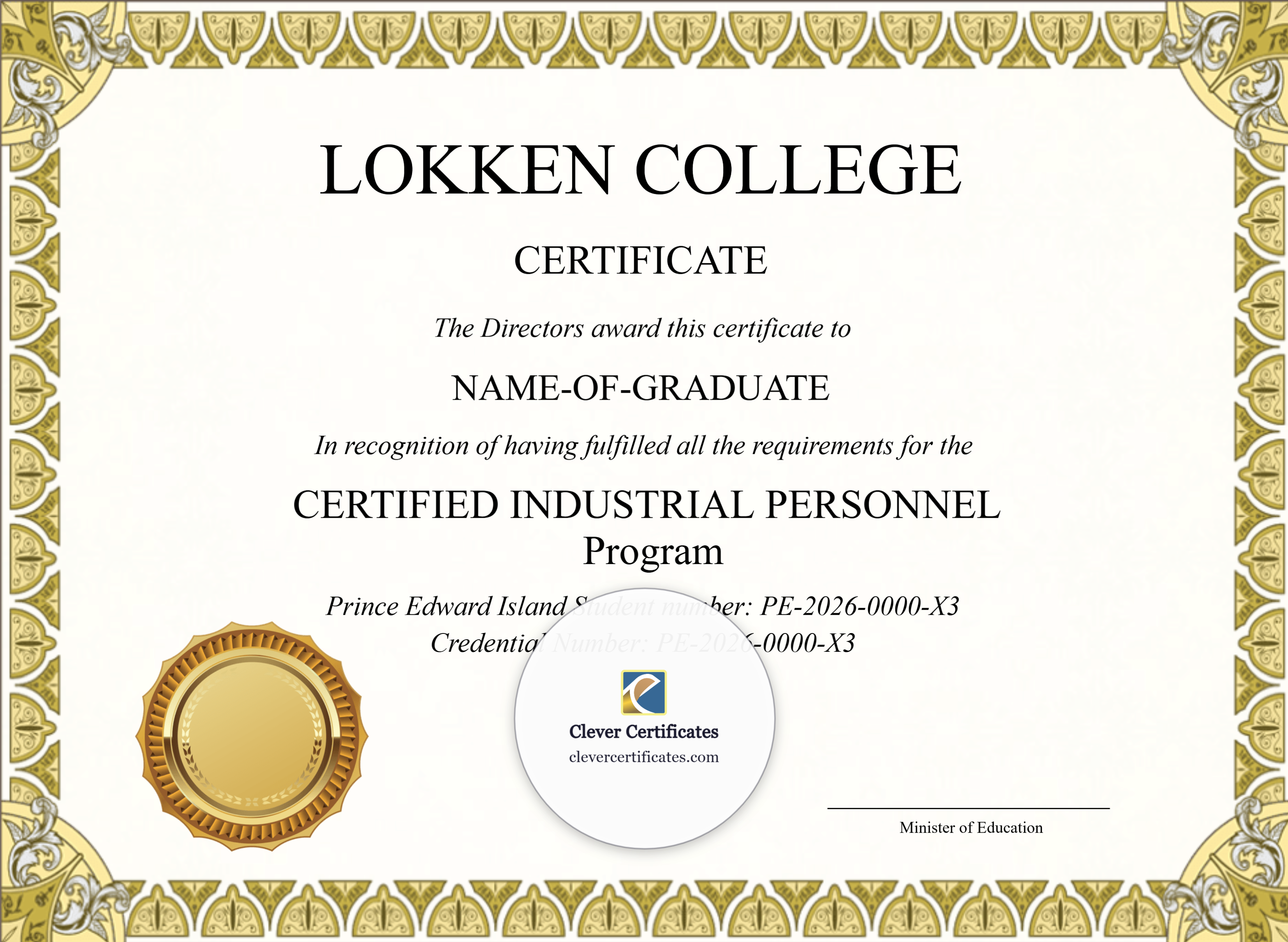 Certificate preview