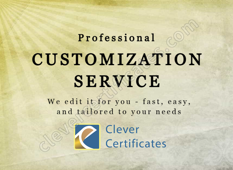 Editing Services Template Customization Add On