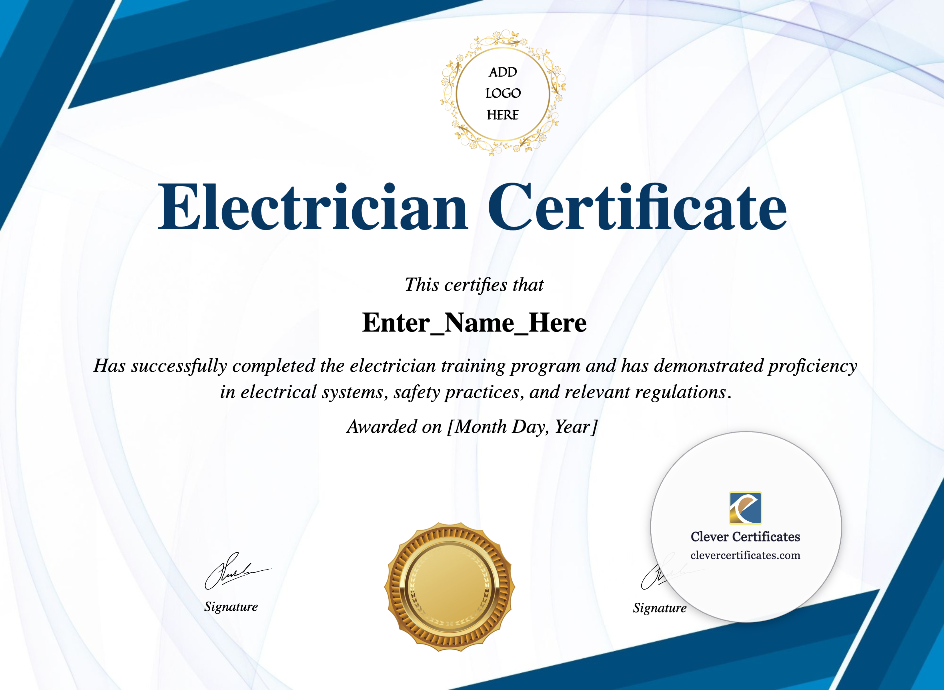 Certificate preview