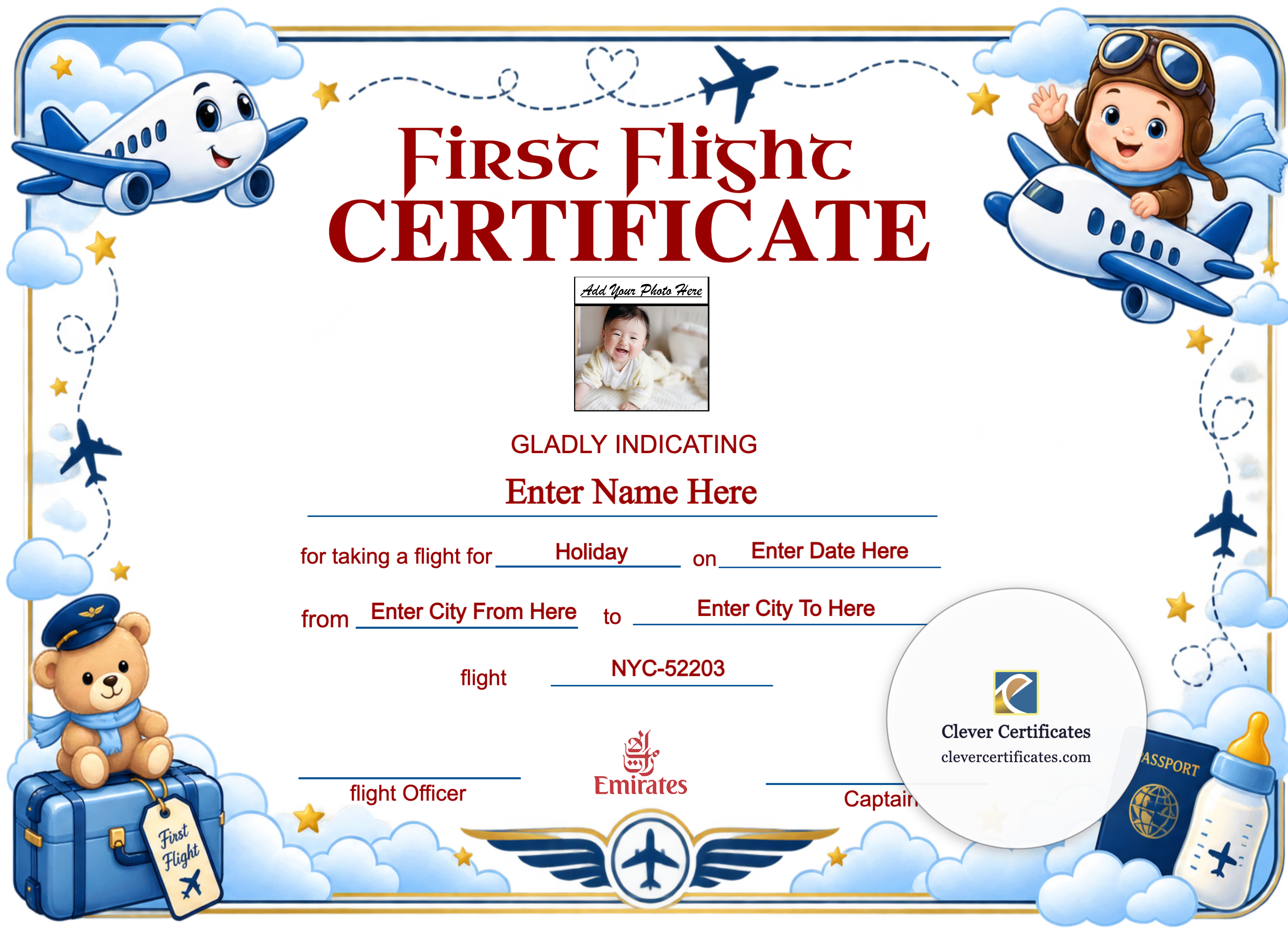 Certificate preview