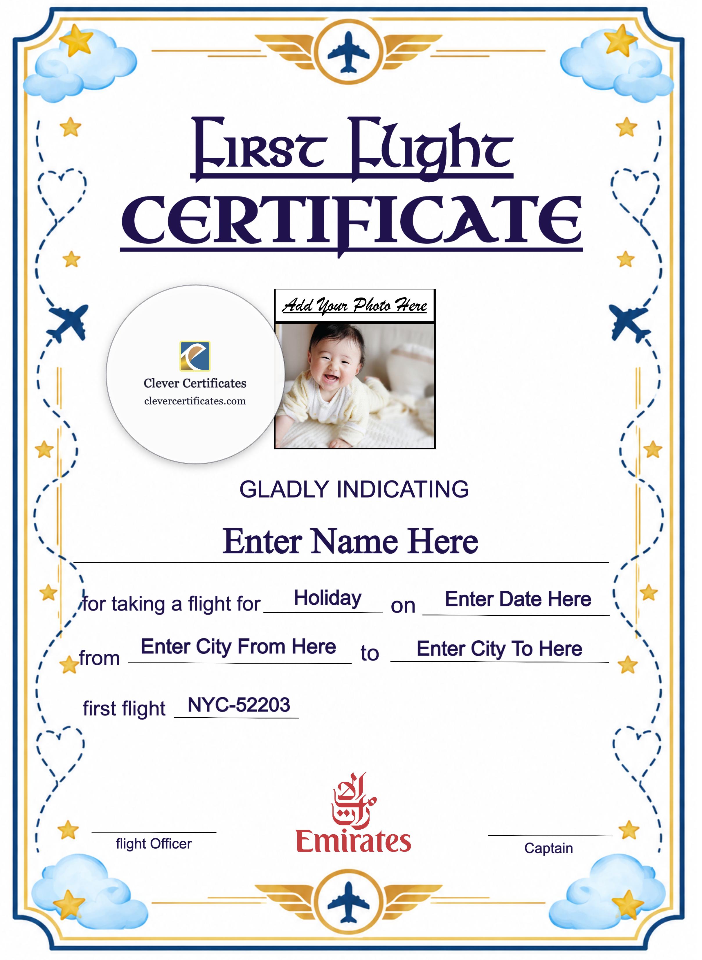 Certificate preview