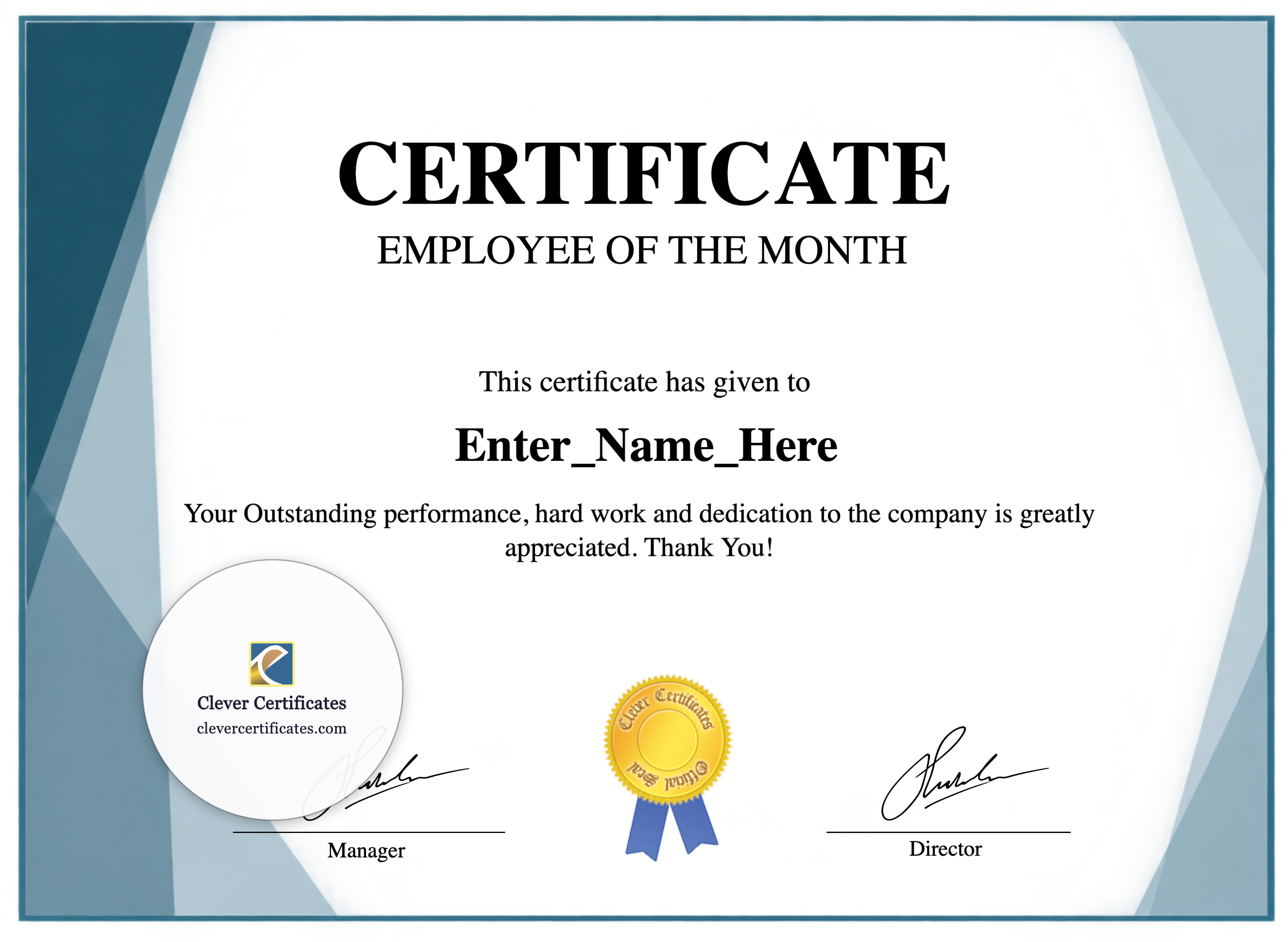 Certificate preview