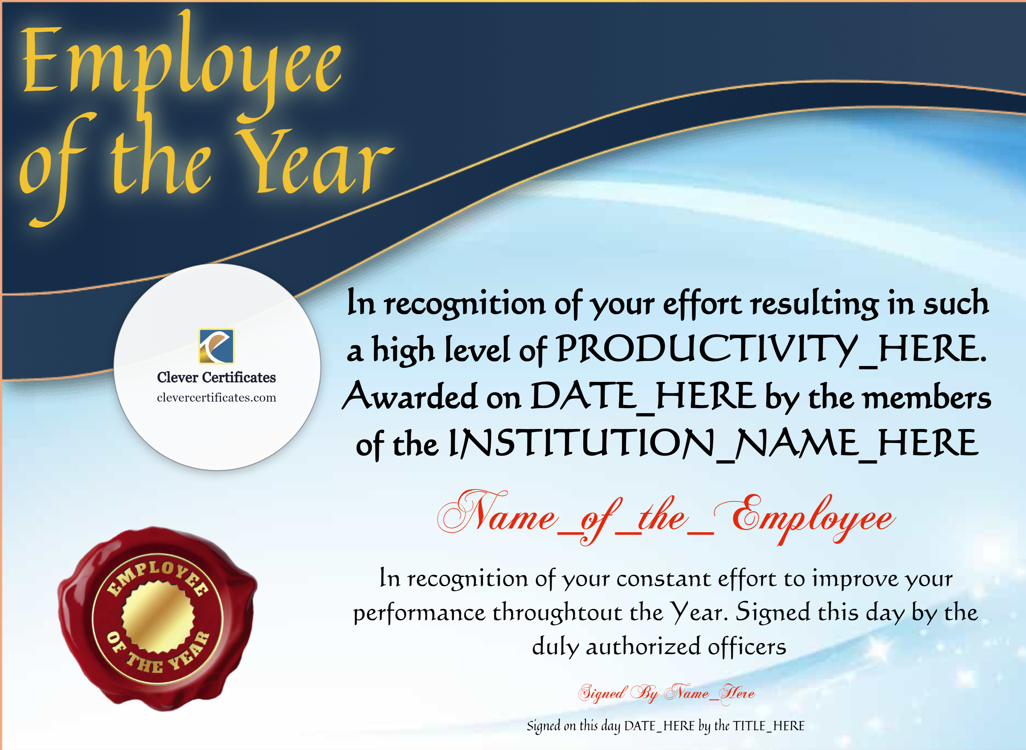 Certificate preview