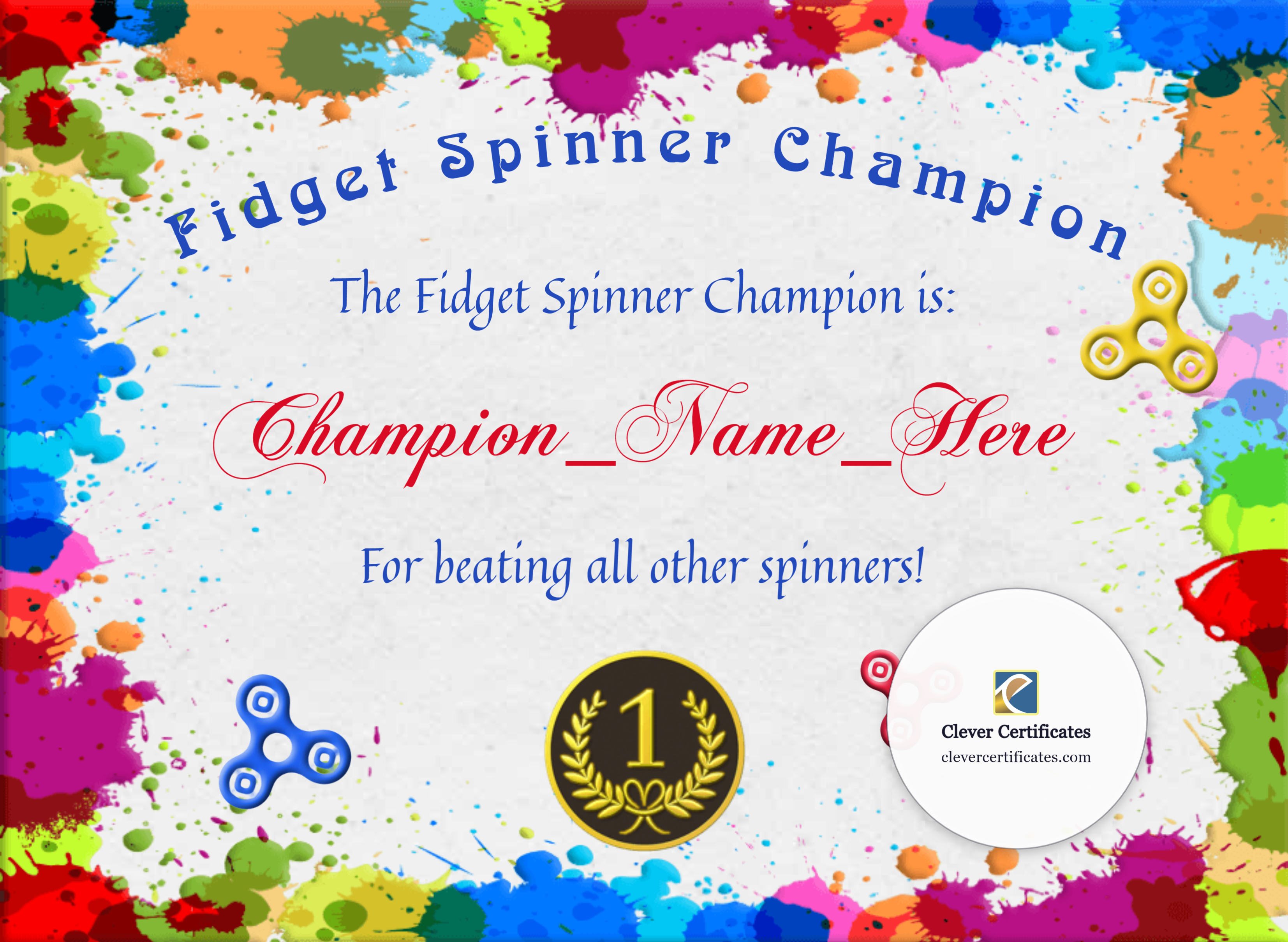 Certificate preview