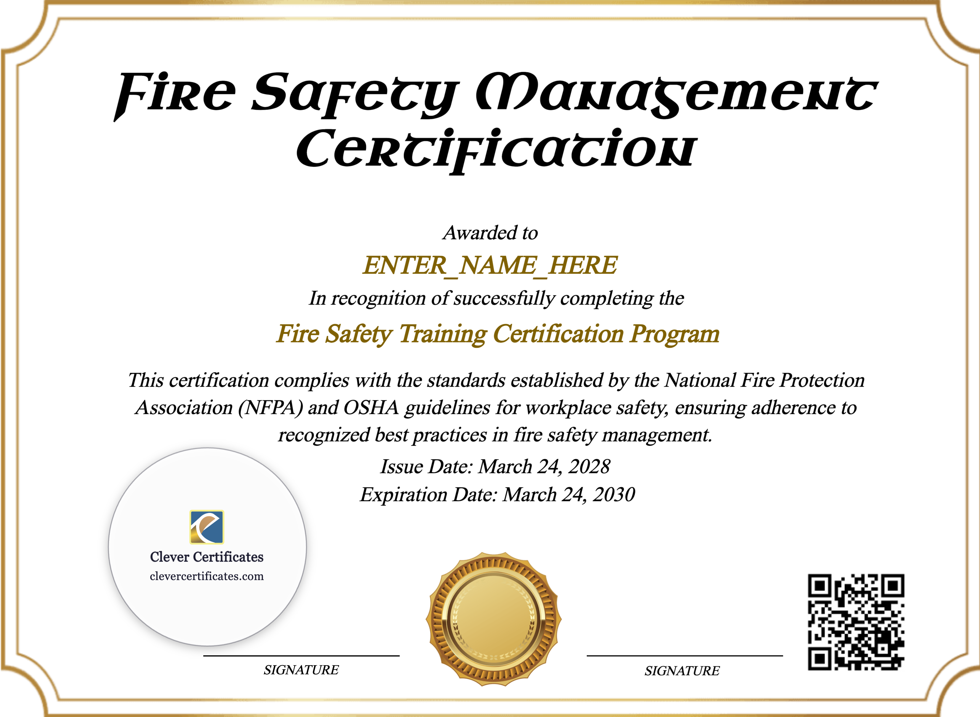 Certificate preview