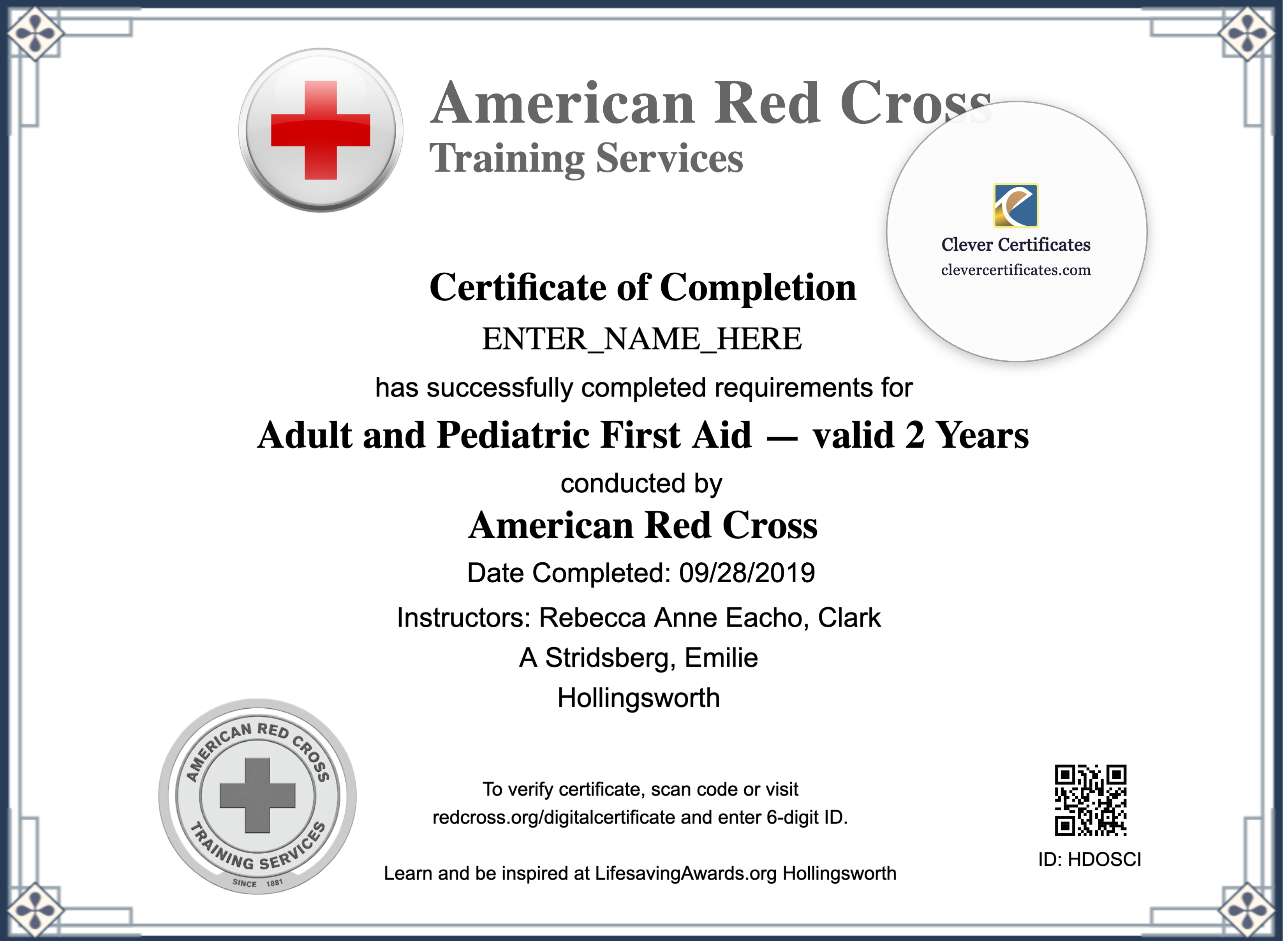 Certificate preview