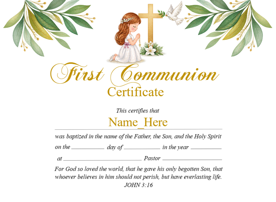 Certificate preview