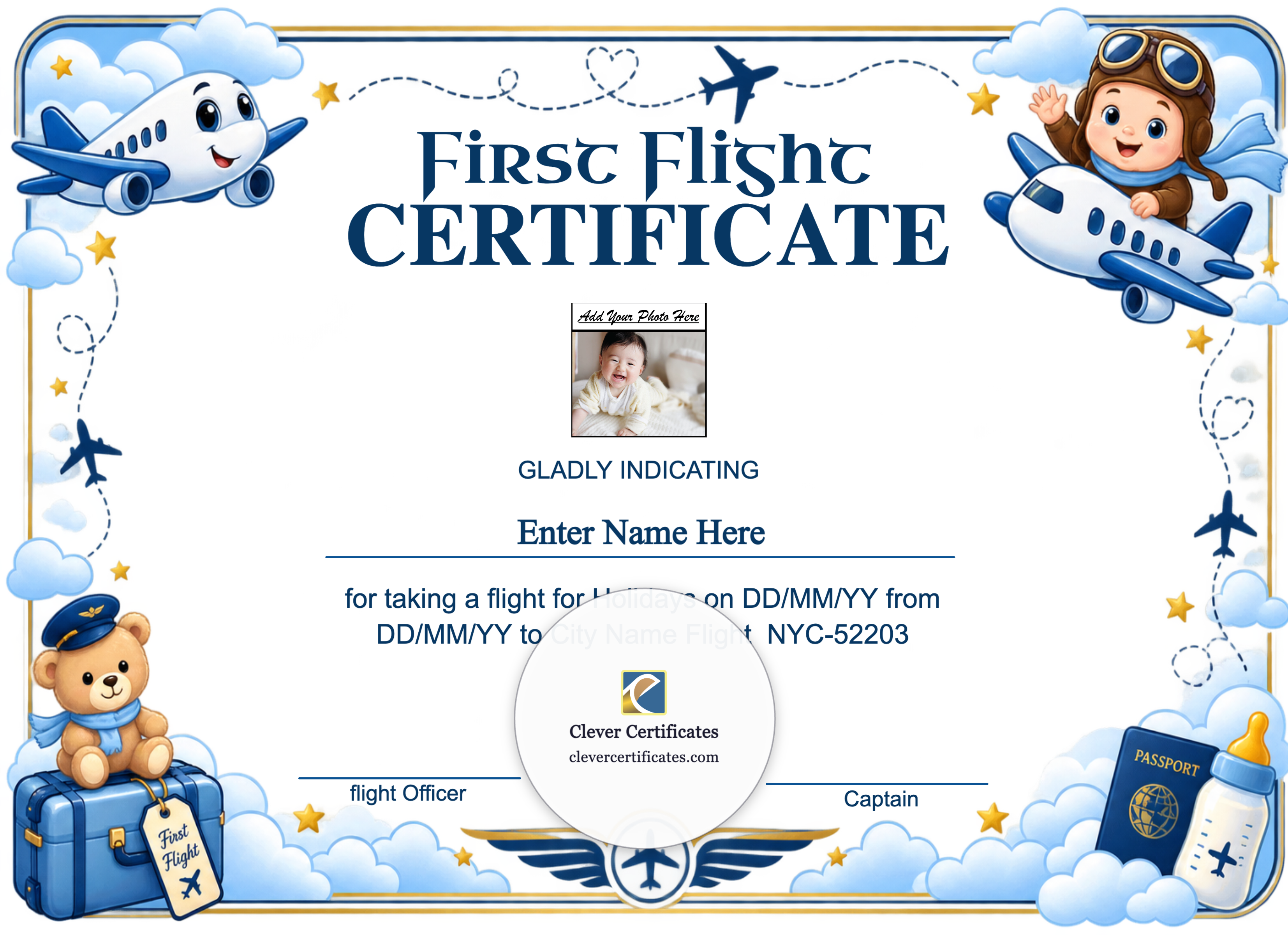Certificate preview