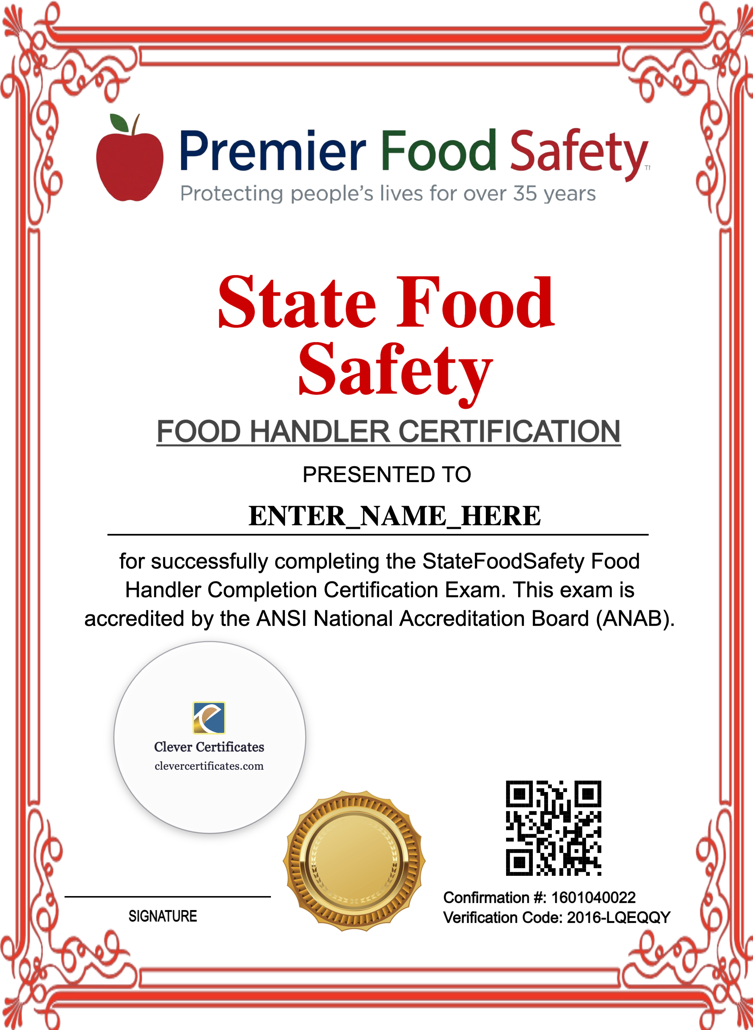 Certificate preview