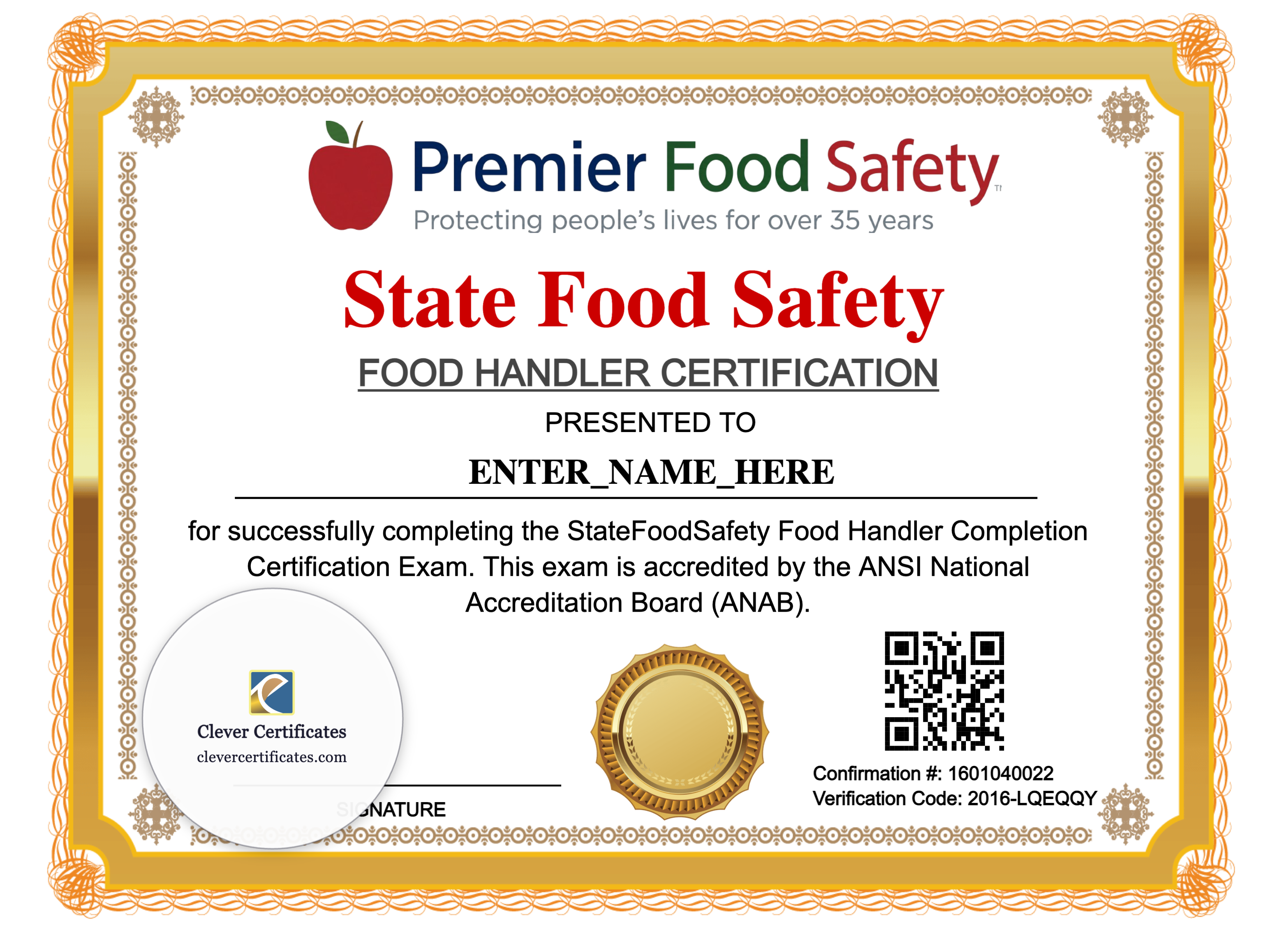 Certificate preview