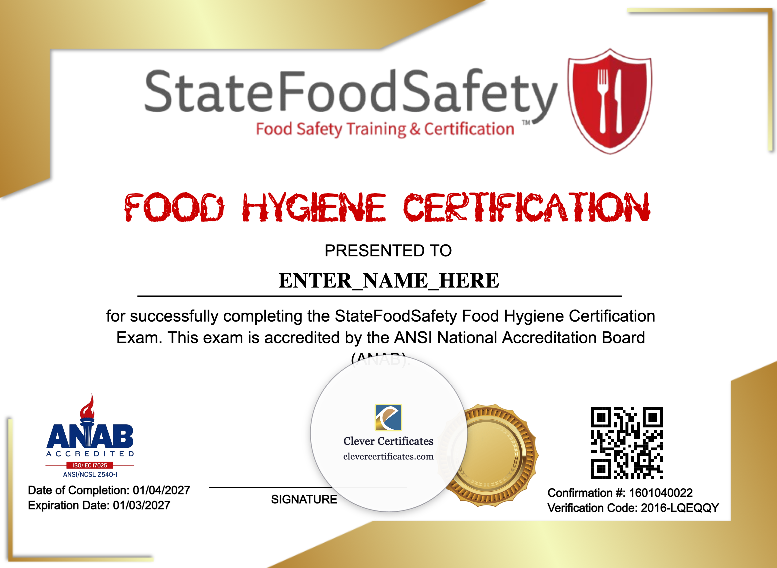 Certificate preview