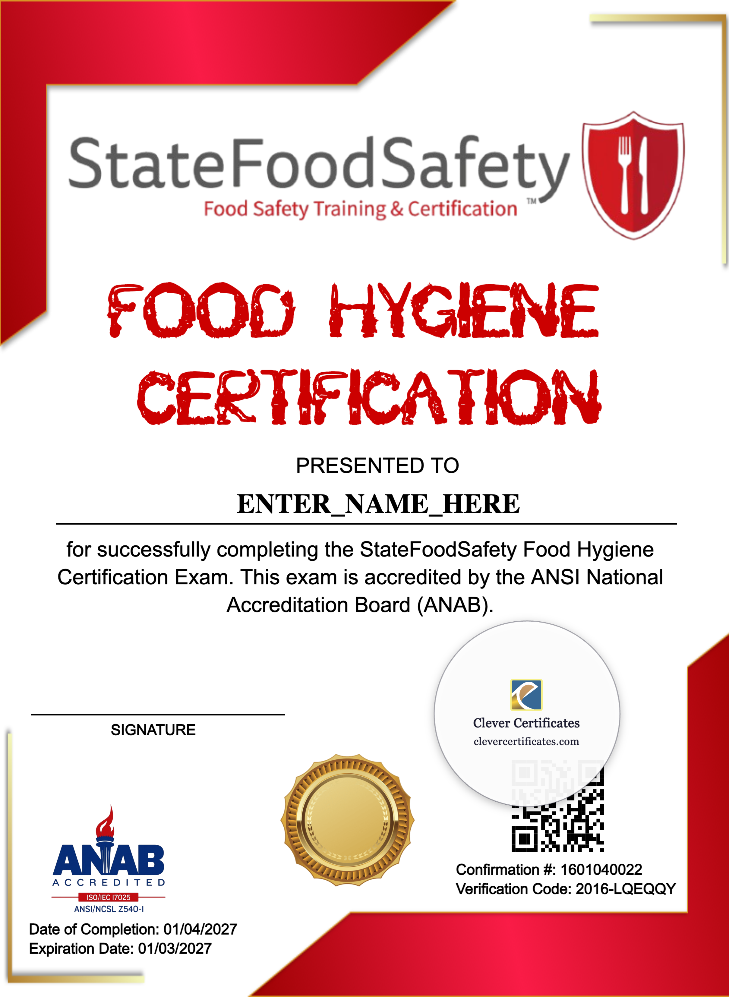 Certificate preview