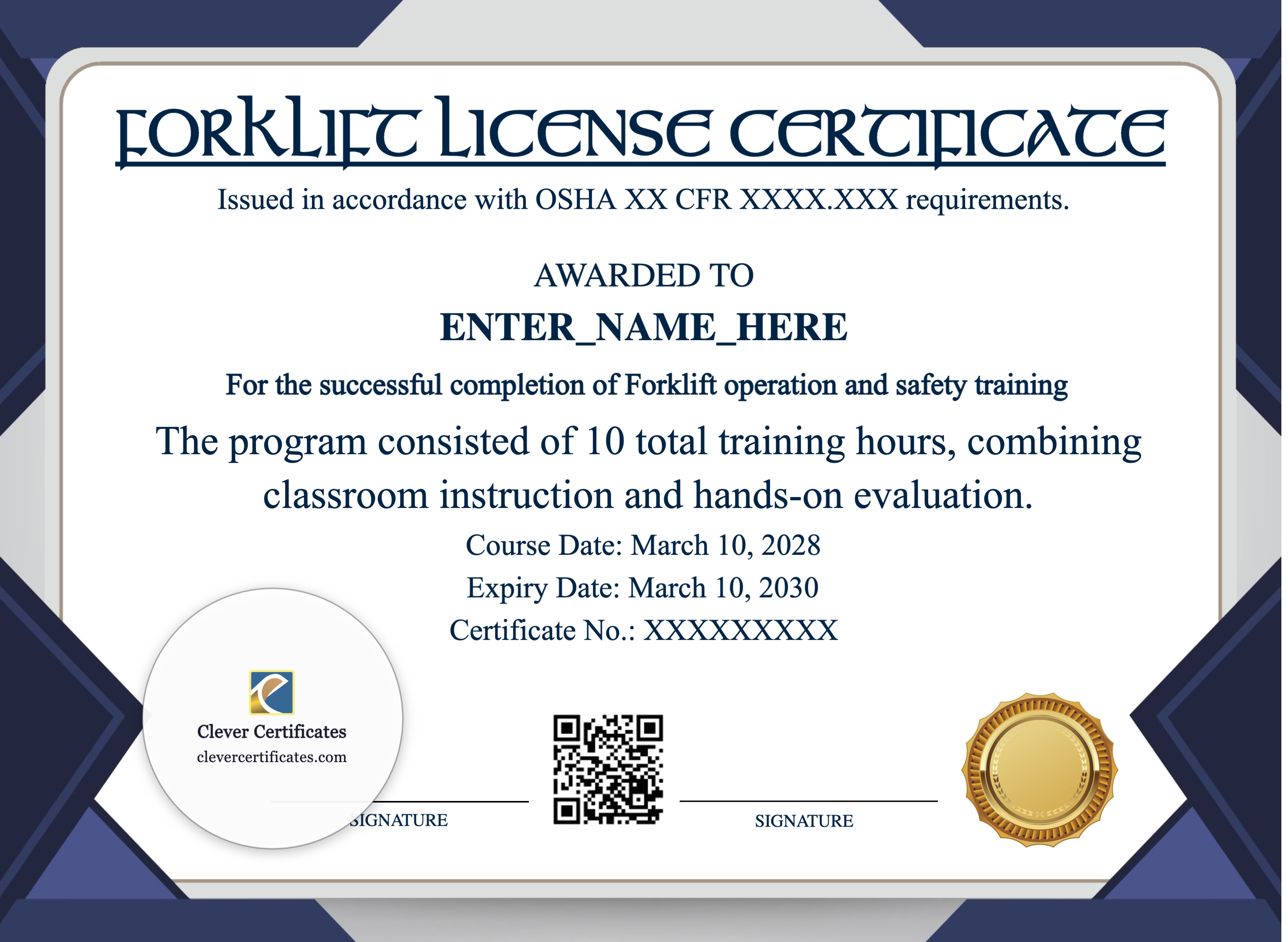 Certificate preview