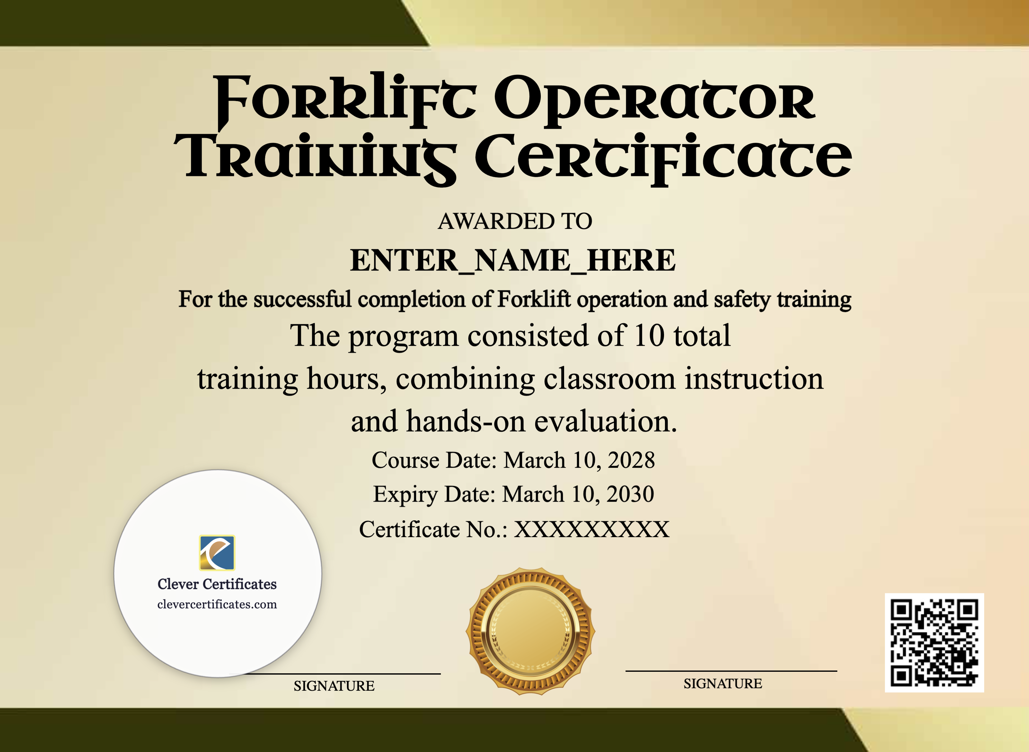 Certificate preview