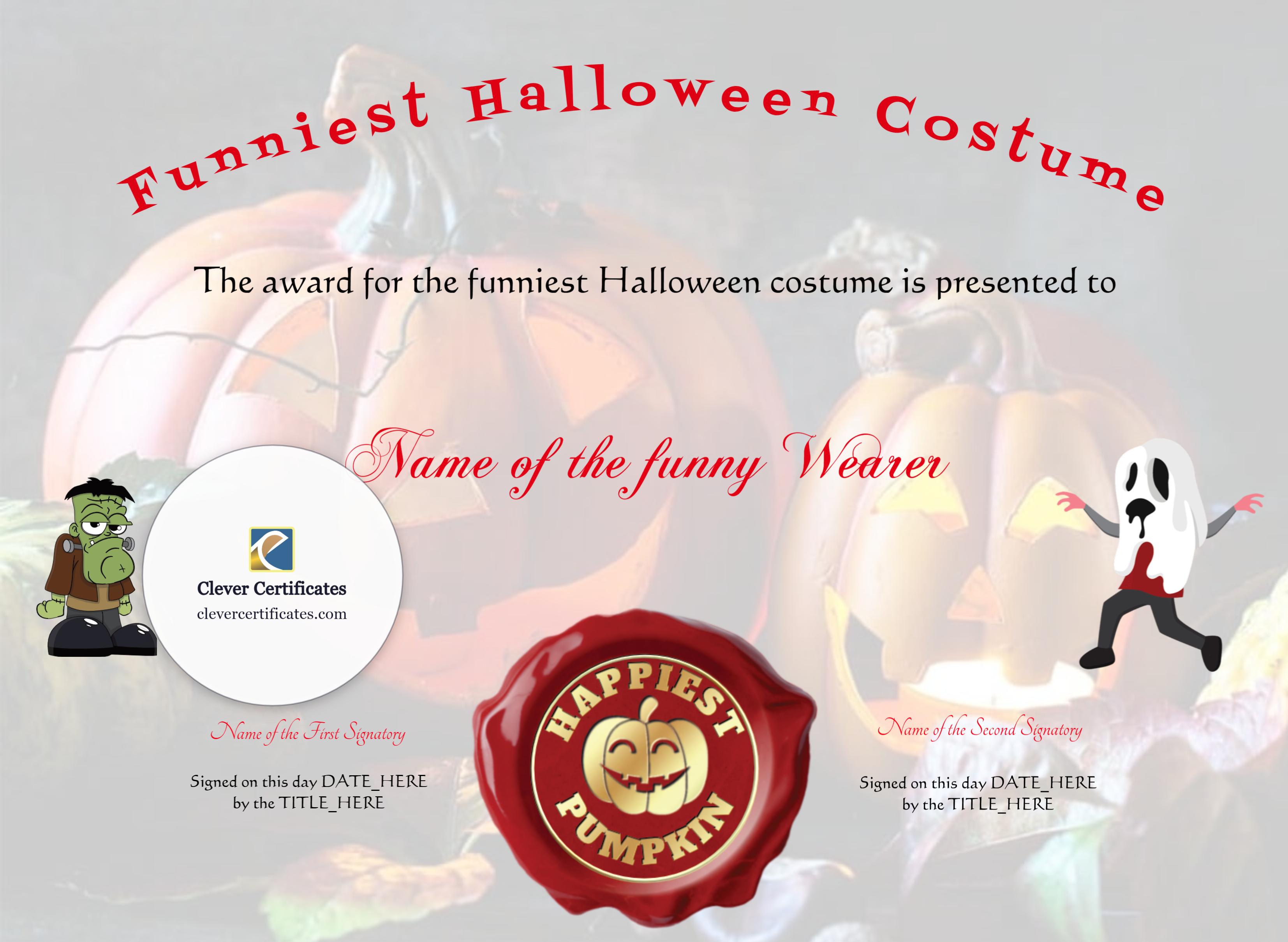 Certificate preview
