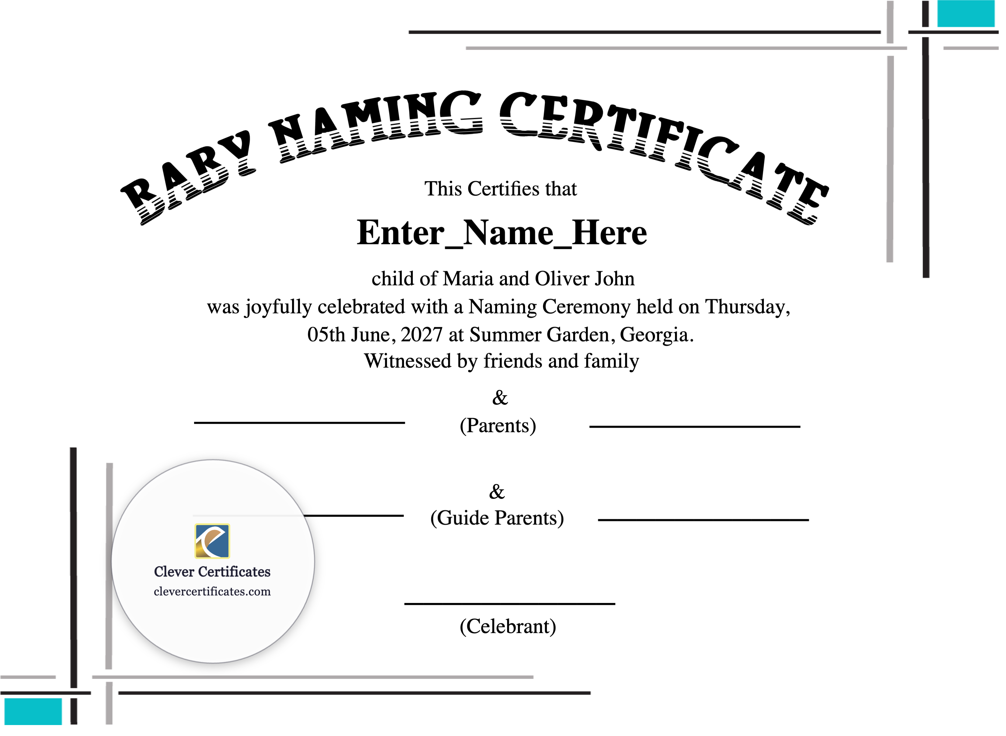 Certificate preview