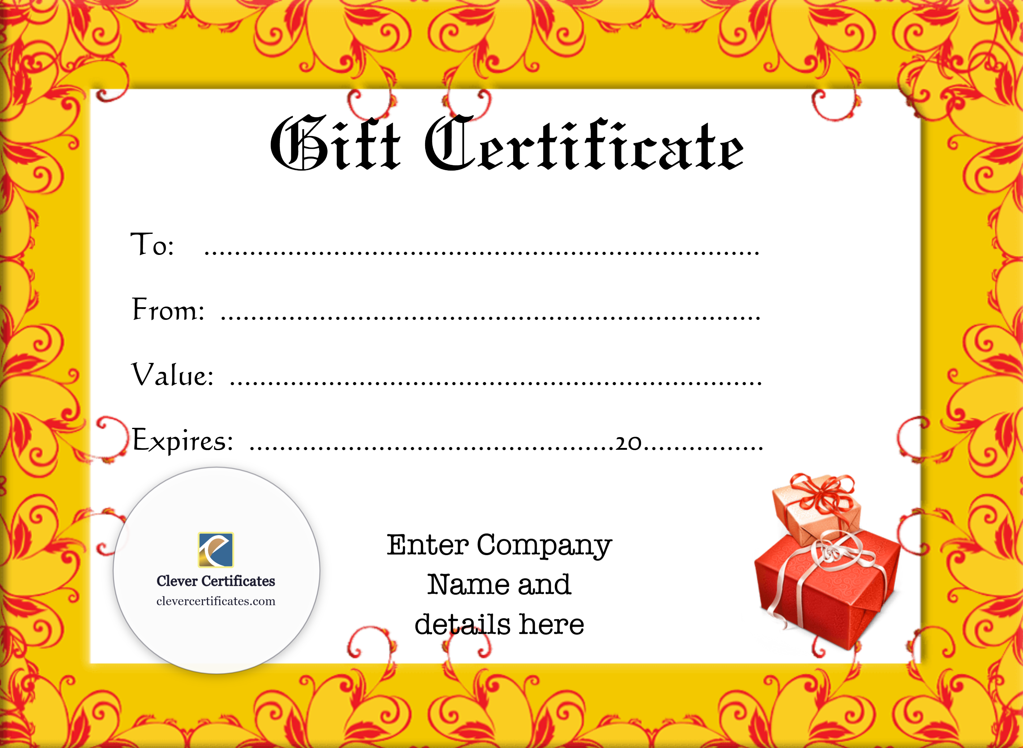 Certificate preview